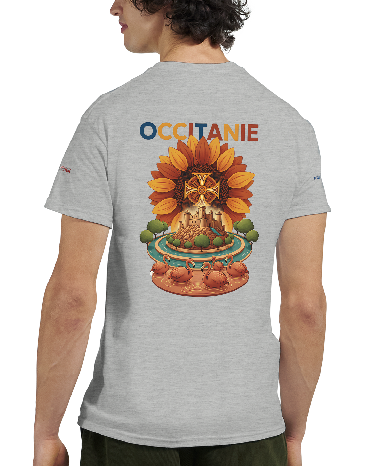 Unisex Occitania T-Shirt, dick, Rundhalsausschnitt | Gildan® 5000