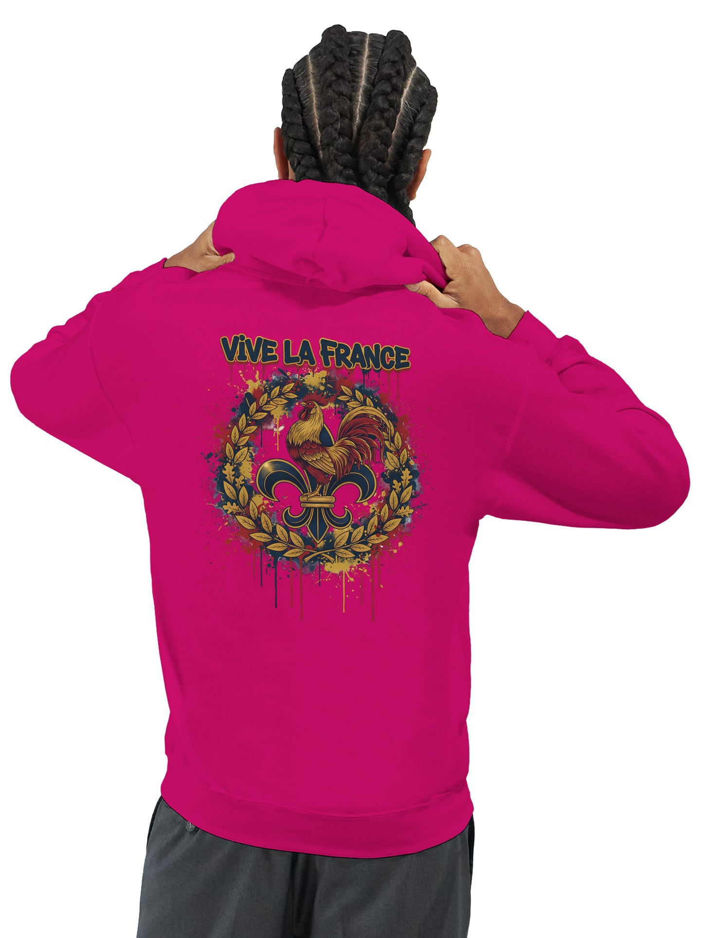 Sweat à capuche Vive la France – Hoodie Premium pour Homme