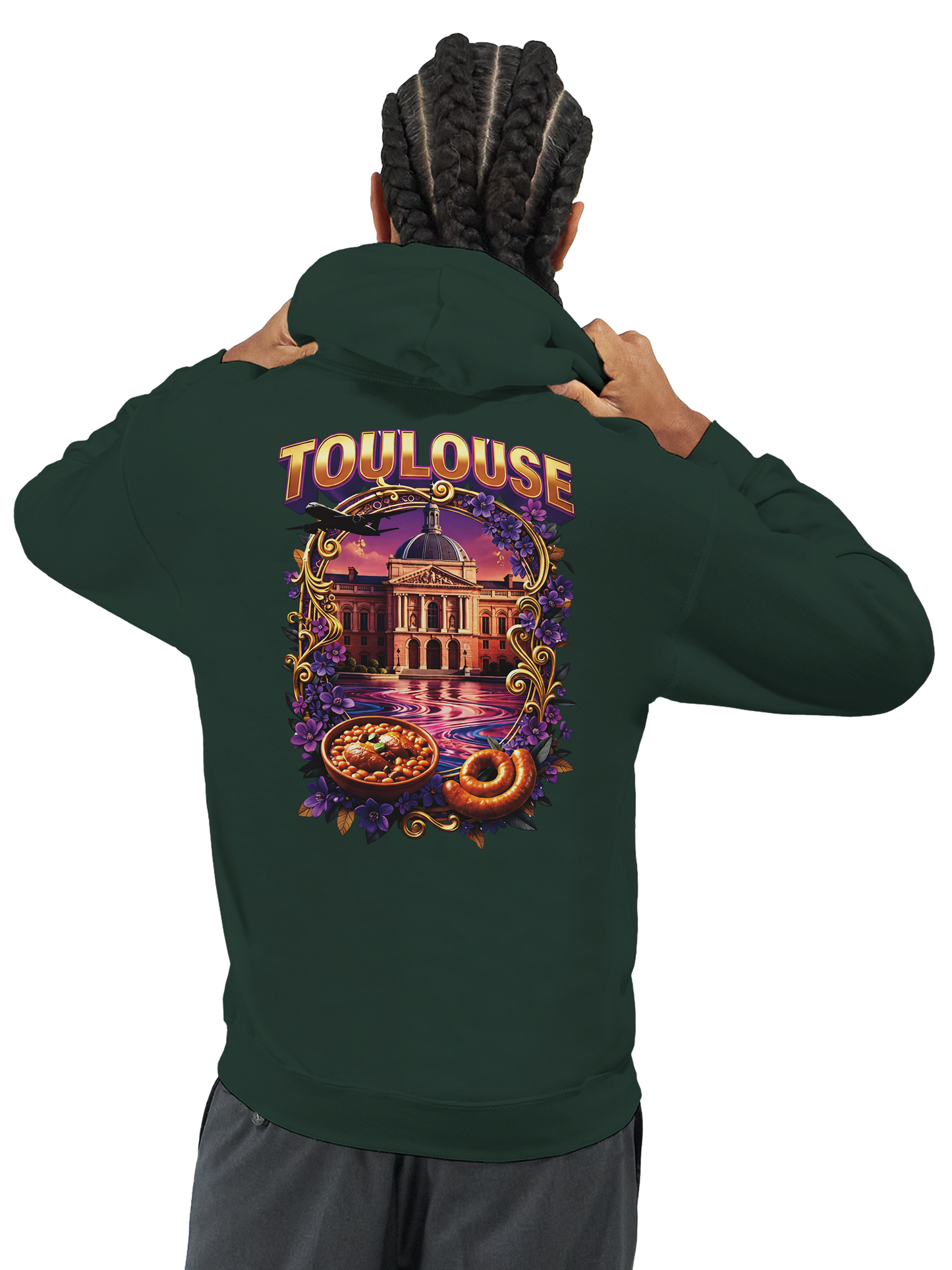 Unisex-Kapuzenpullover Toulouse Stadt Frankreich klassisch | Gildan® 18500