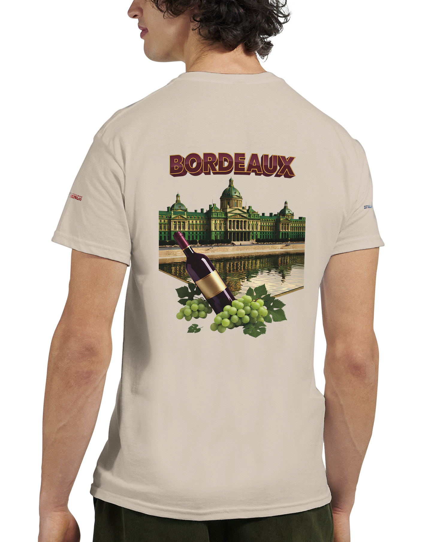 Unisex burgundy French city crewneck heavy t-shirt | Gildan® 5000