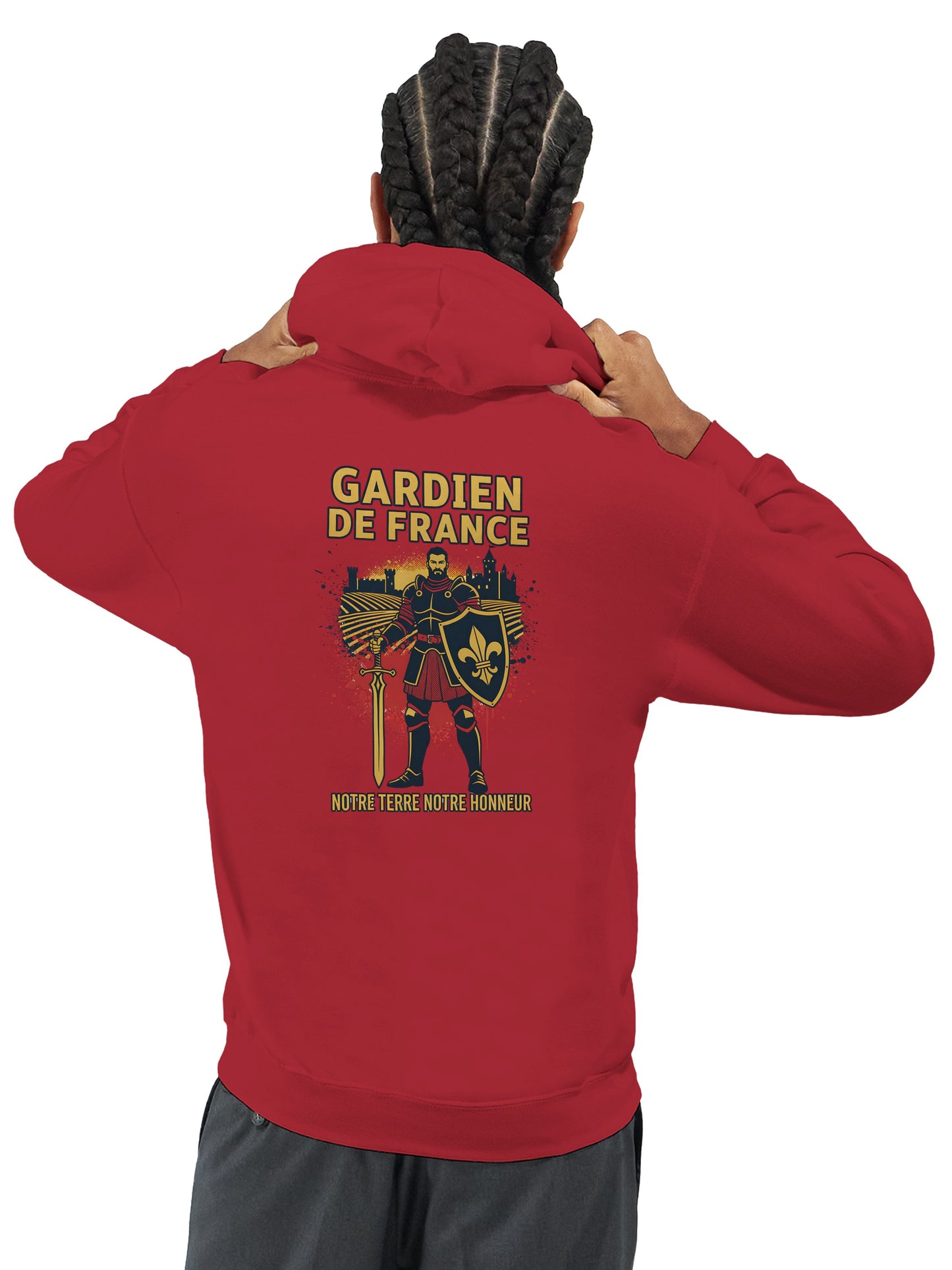 Klassischer Frankreich-Torwart-Hoodie für Herren | Gildan® 18500