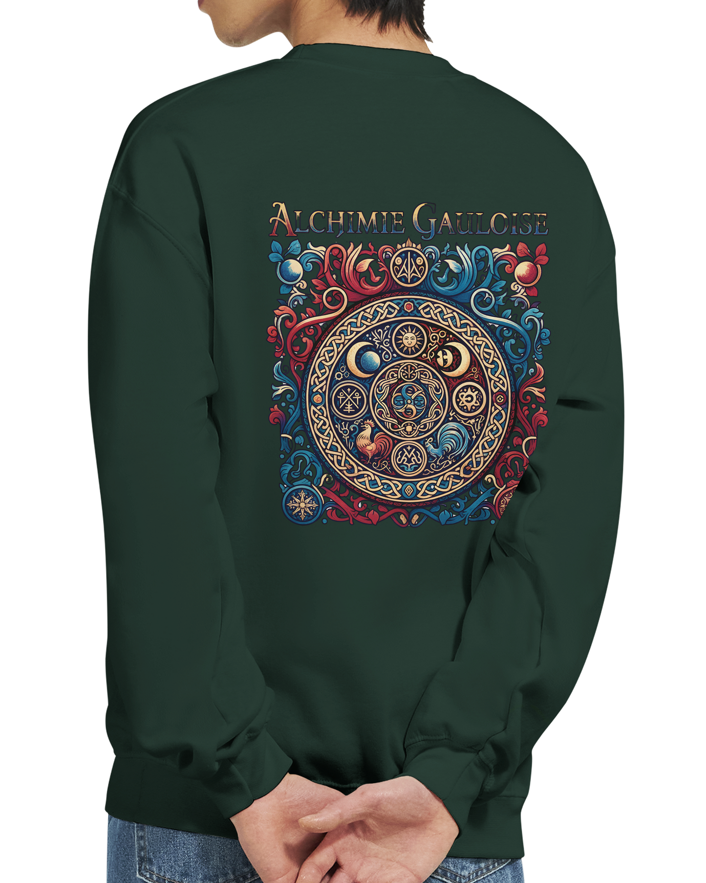 Herren-Sweatshirt "Gallische Alchemie" Klassisches Rundhals-Sweatshirt | Gildan® 18000