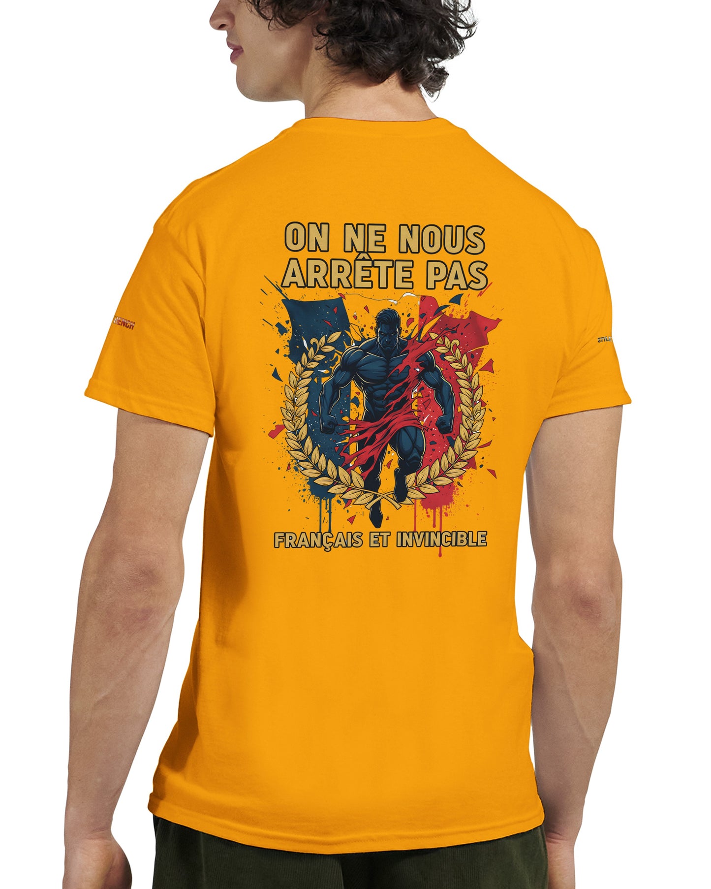 Men's "Can't Stop Us" French Style Heavyweight Crewneck T-shirt | Gildan® 5000