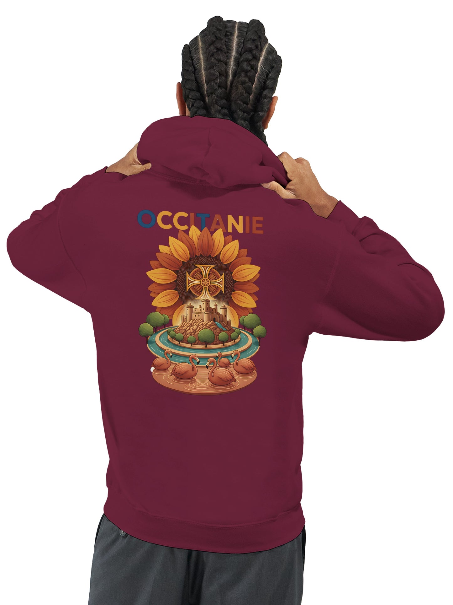 Klassischer Unisex-Kapuzenpullover Okzitanien | Gildan® 18500