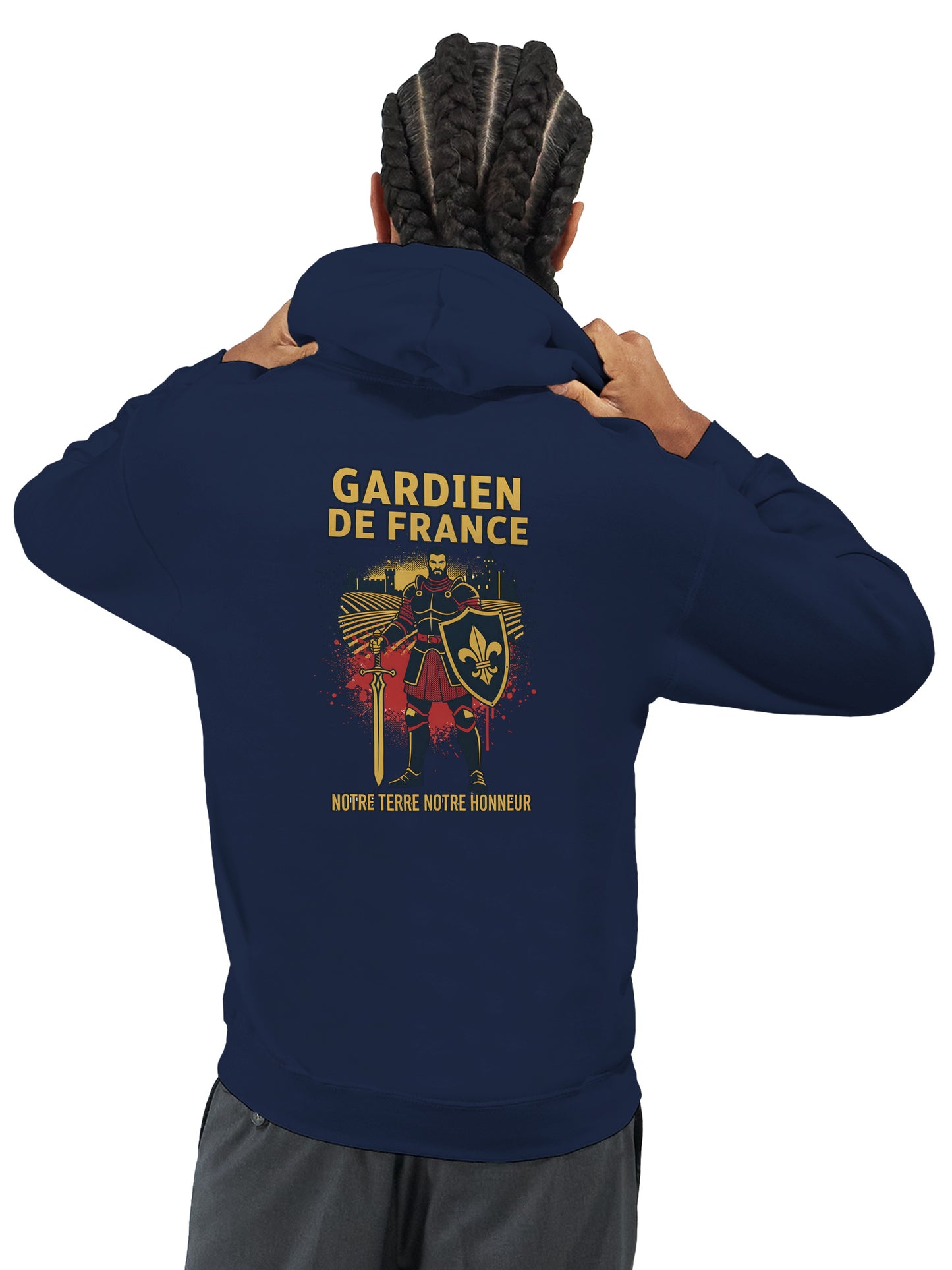 Klassischer Frankreich-Torwart-Hoodie für Herren | Gildan® 18500