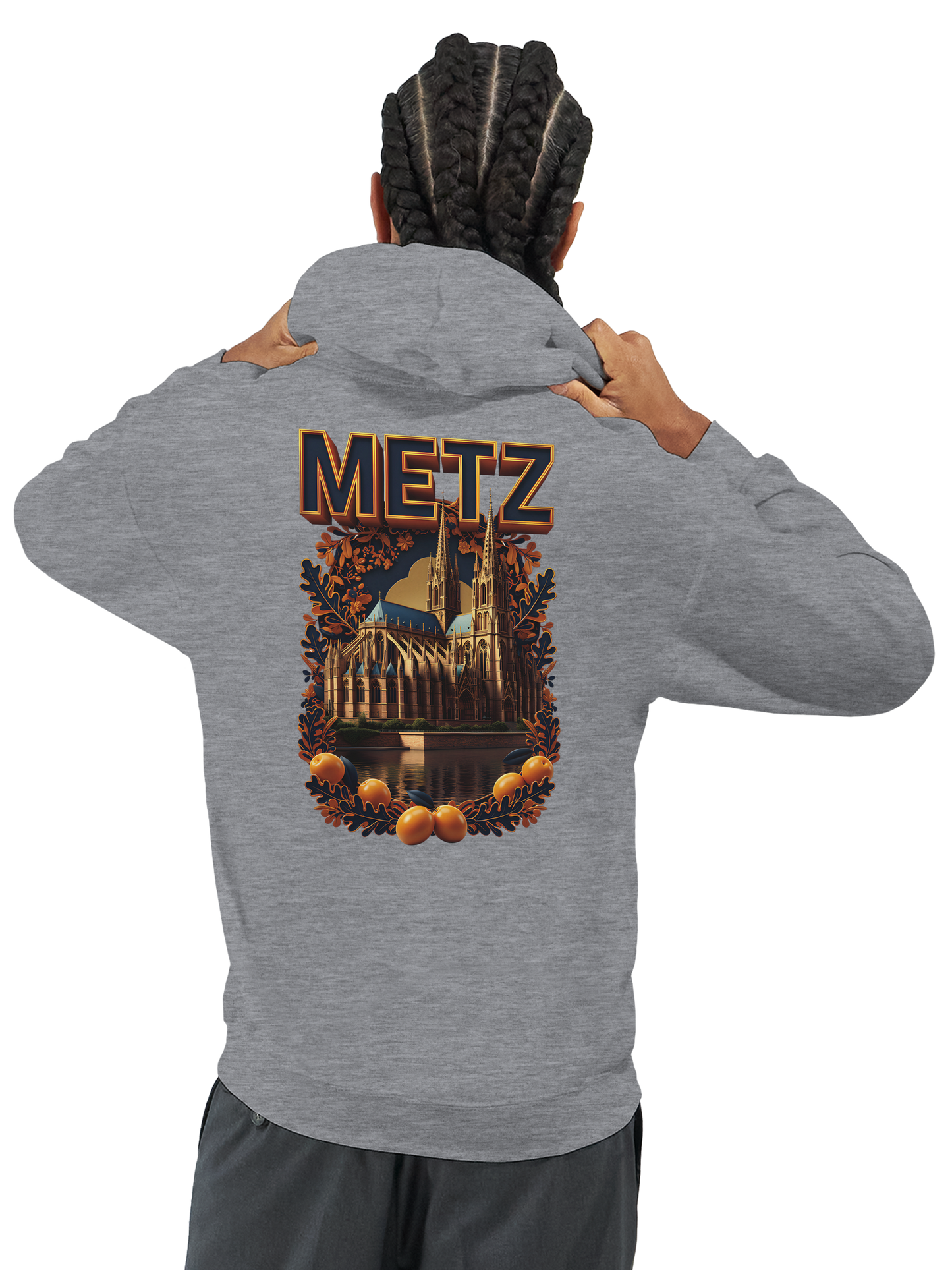 Unisex-Hoodie Metz Stadt Frankreich klassisch | Gildan® 18500