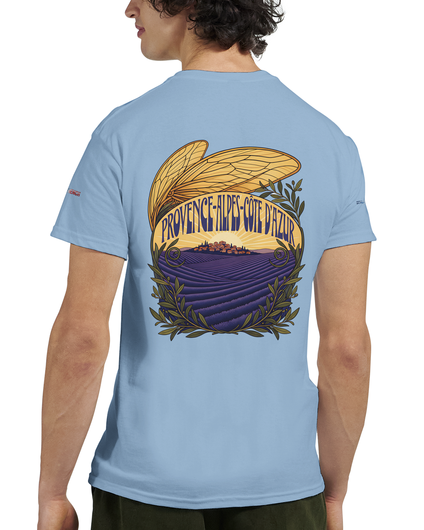 Unisex T-Shirt Provence-Alpes-Côte d'Azur, schwerer Rundhalsausschnitt | Gildan® 5000
