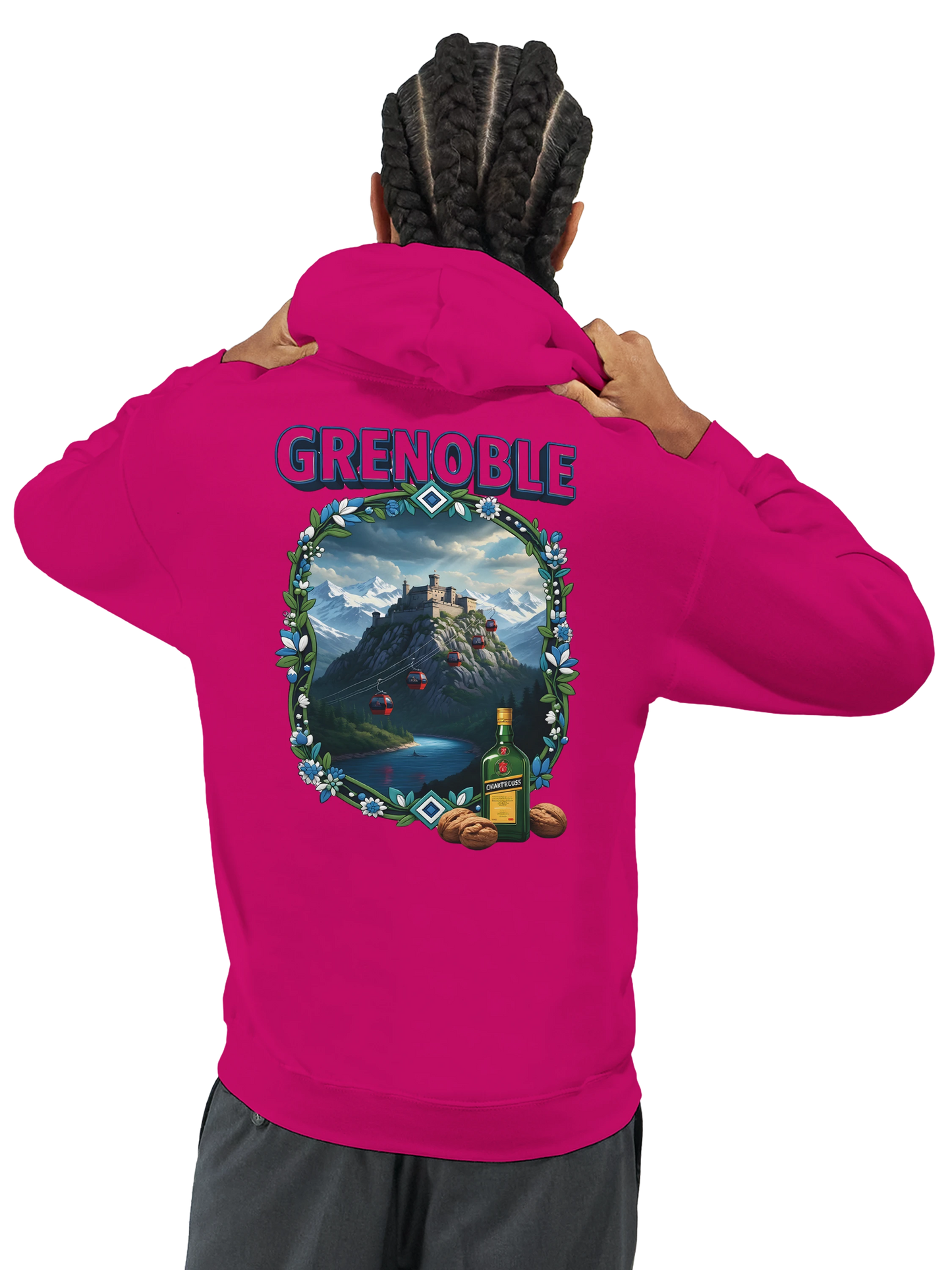 Kapuzenpullover Grenoble Stadt in Frankreich Unisex Classic | Gildan® 18500