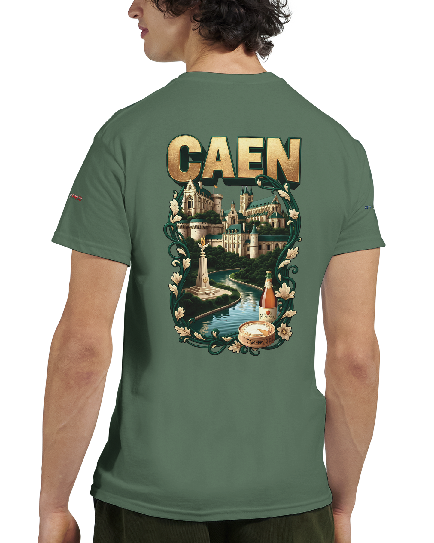 Unisex-T-Shirt Caen Stadt in Frankreich | Gildan® 5000