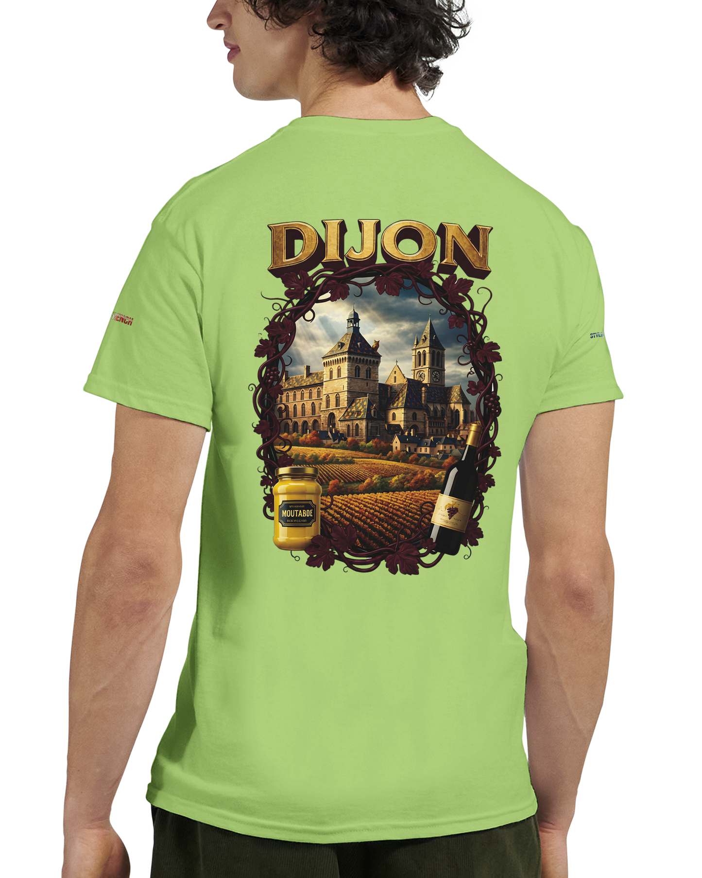 Unisex T-Shirt Dijon Stadt Frankreich dick Rundhals | Gildan® 5000