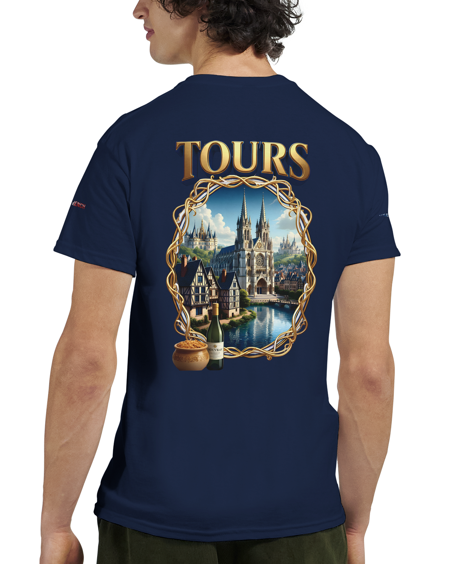 Unisex T-shirt Tours, France, thick crew neck | Gildan® 5000