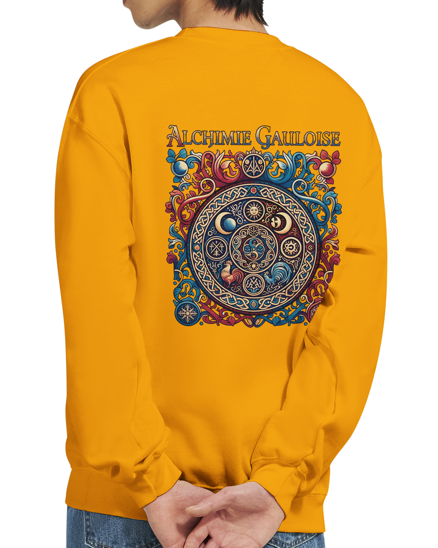 Herren-Sweatshirt "Gallische Alchemie" Klassisches Rundhals-Sweatshirt | Gildan® 18000