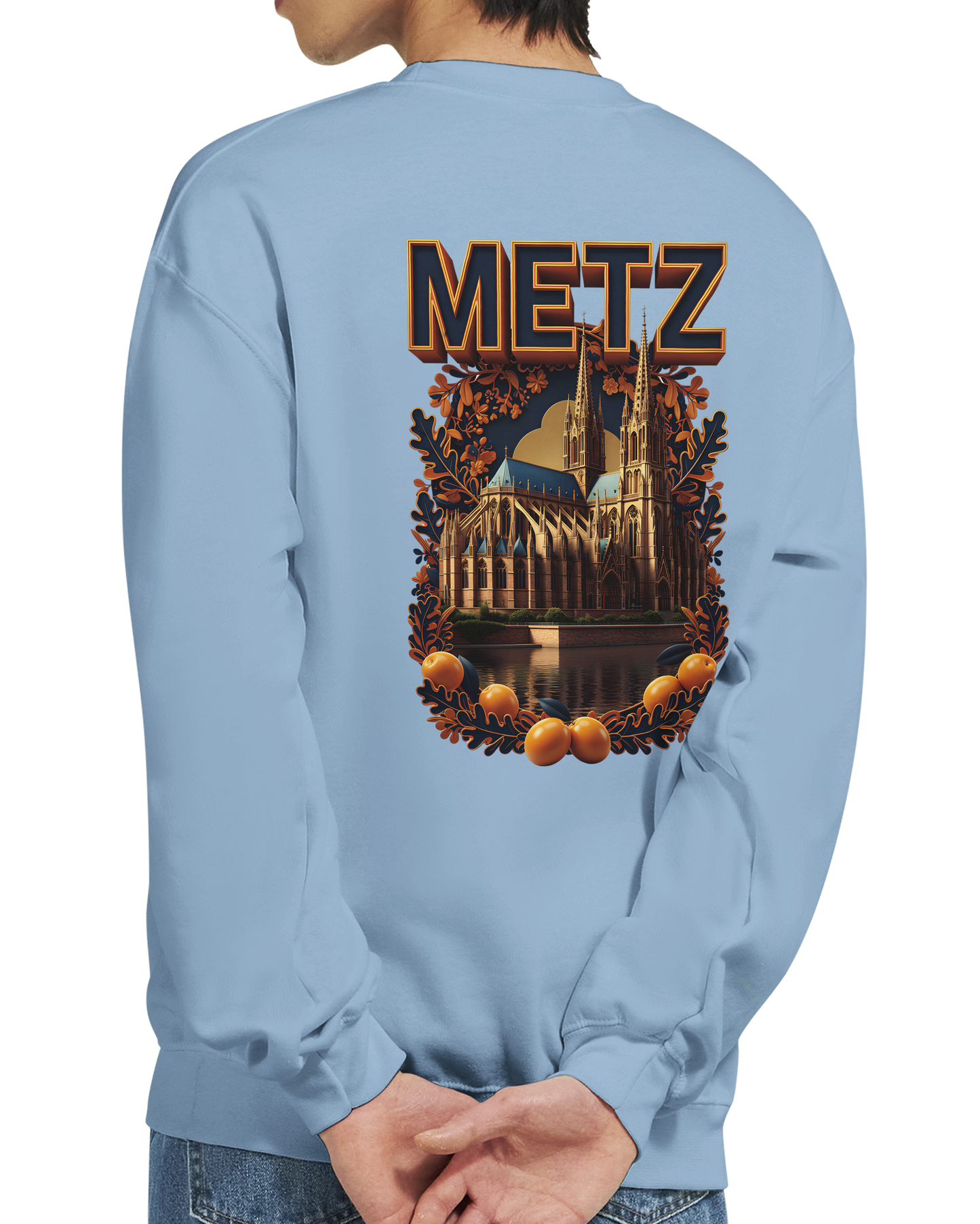 Unisex Sweatshirt Metz France City Classic Crewneck | Gildan® 18000