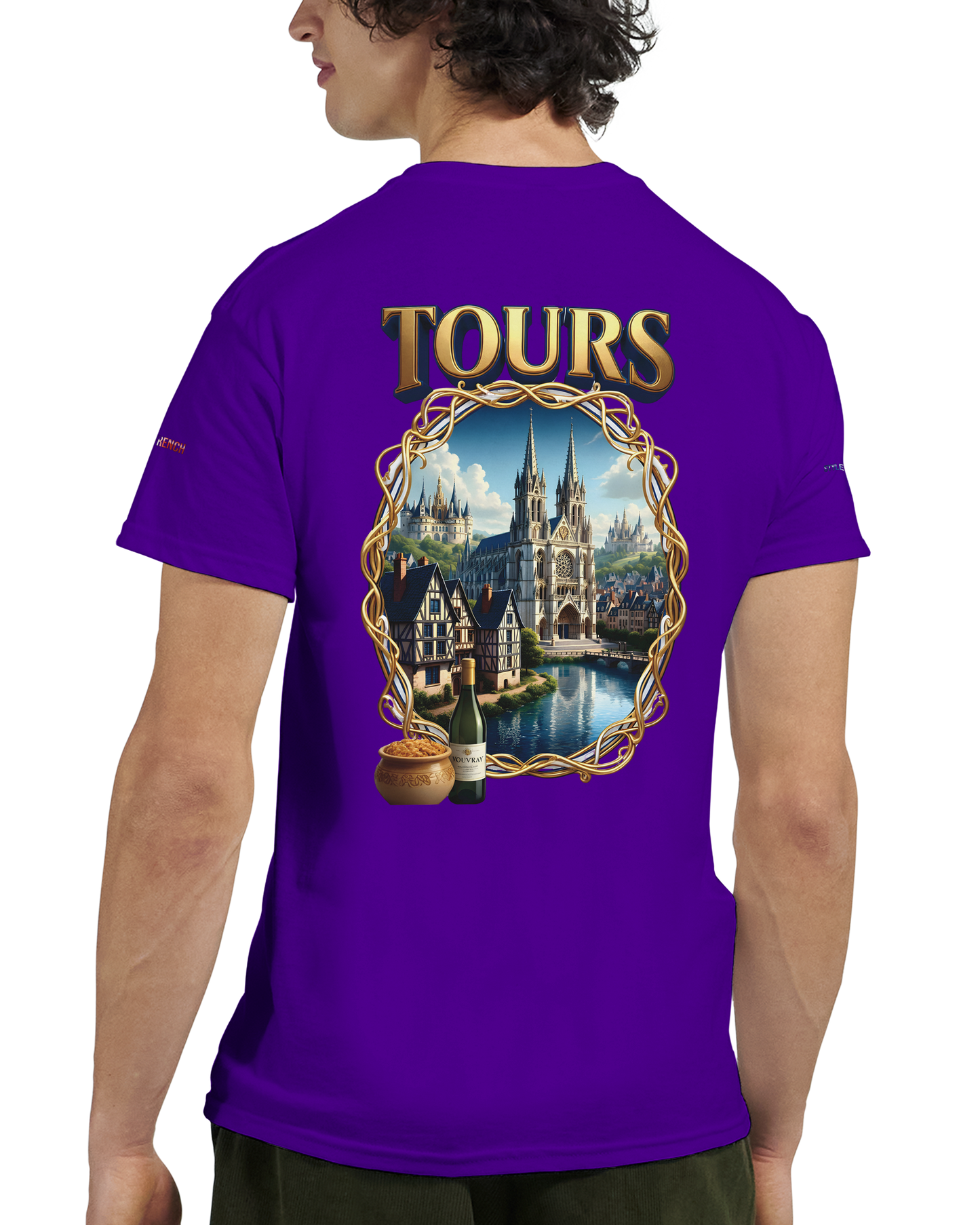 Unisex T-shirt Tours, France, thick crew neck | Gildan® 5000