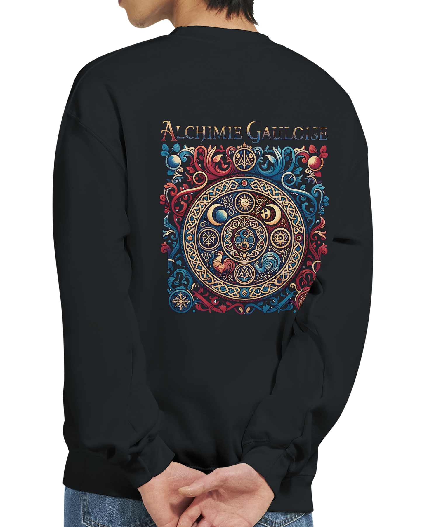 Herren-Sweatshirt "Gallische Alchemie" Klassisches Rundhals-Sweatshirt | Gildan® 18000