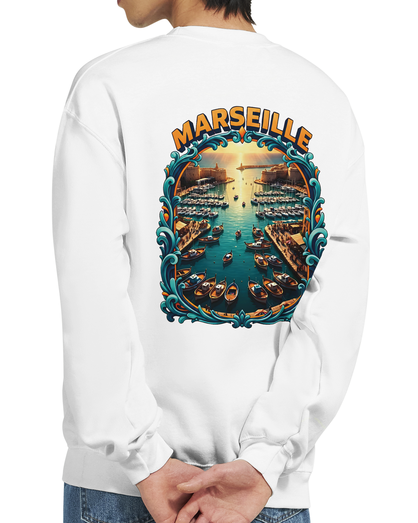 Unisex-Sweatshirt Marseilles Klassisches Rundhals-Sweatshirt | Gildan® 18000
