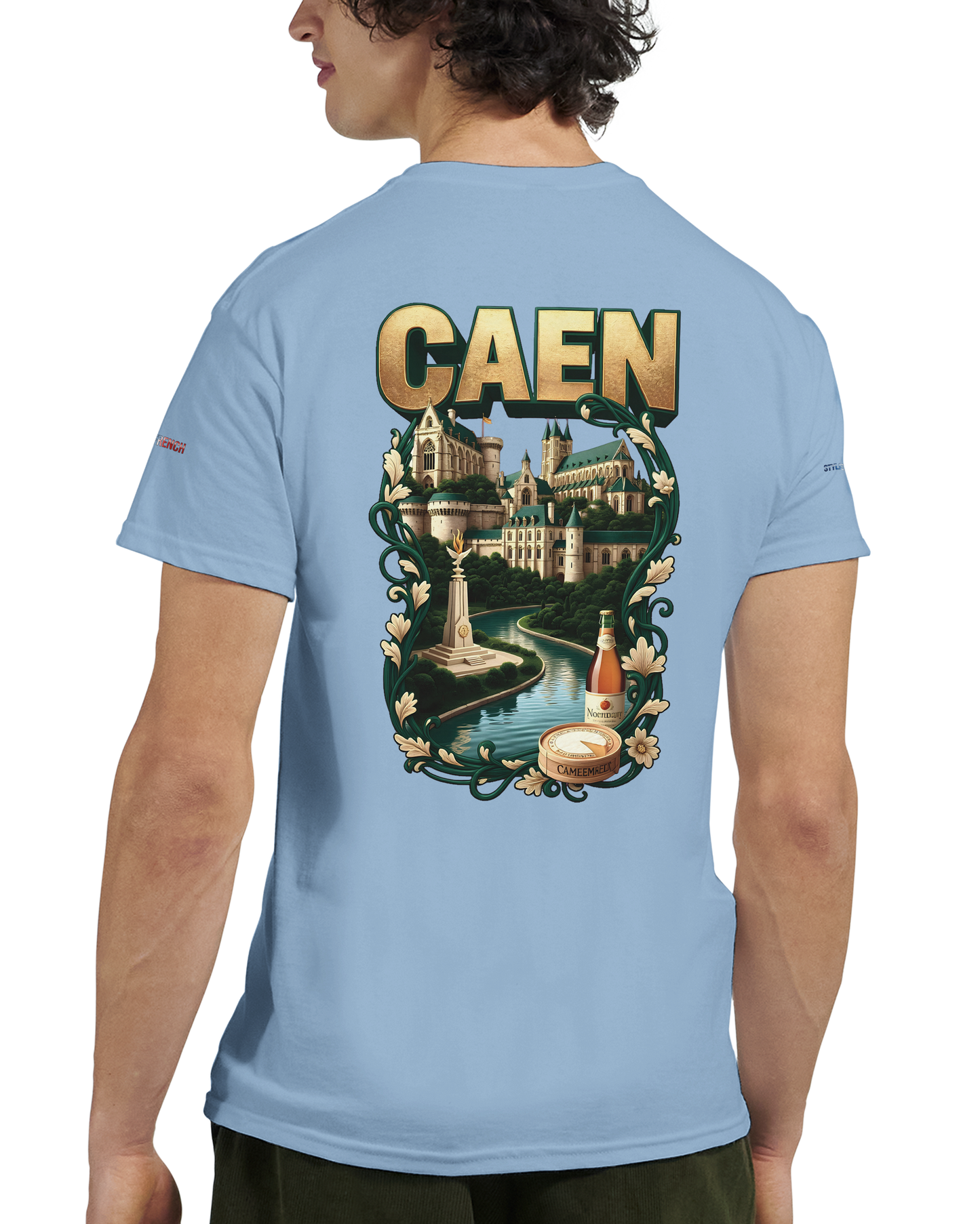 Unisex-T-Shirt Caen Stadt in Frankreich | Gildan® 5000