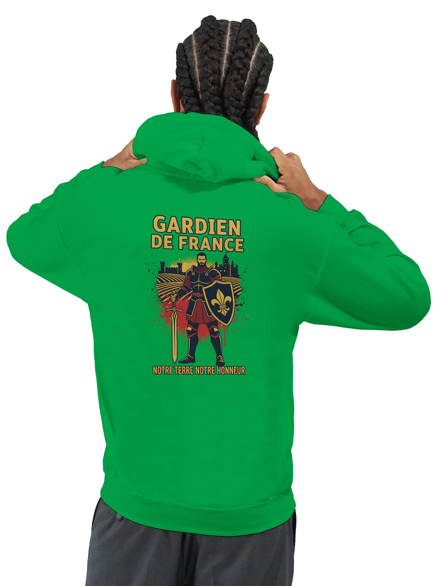 Klassischer Frankreich-Torwart-Hoodie für Herren | Gildan® 18500