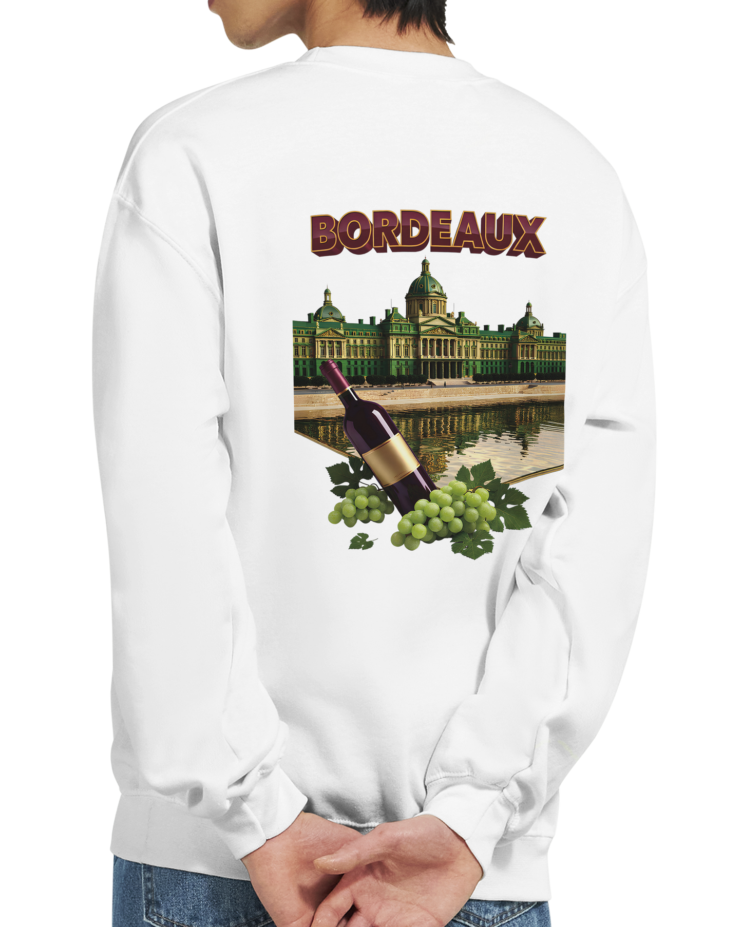 Unisex city burgundy classic crewneck sweatshirt | Gildan® 18000