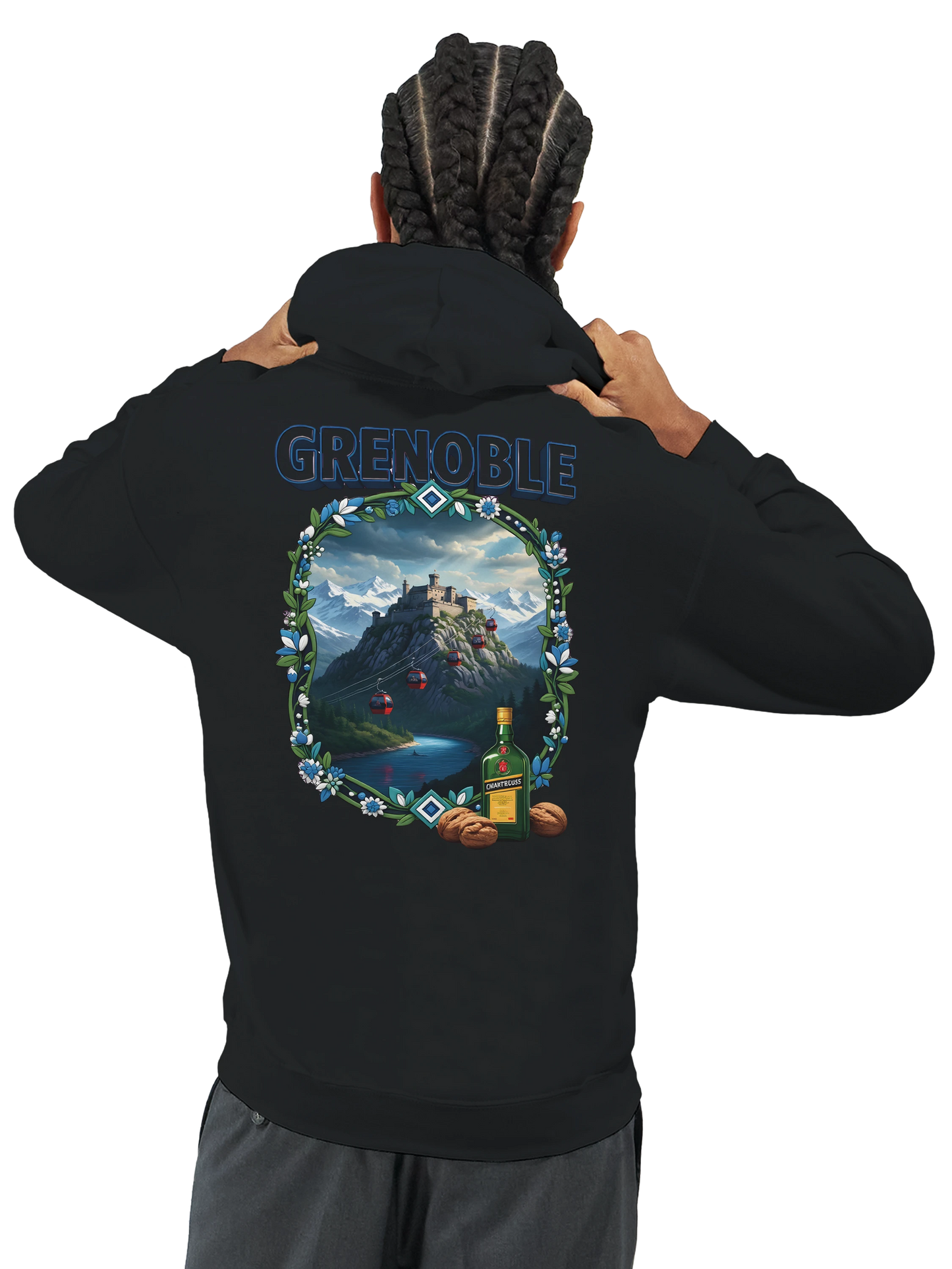 Kapuzenpullover Grenoble Stadt in Frankreich Unisex Classic | Gildan® 18500