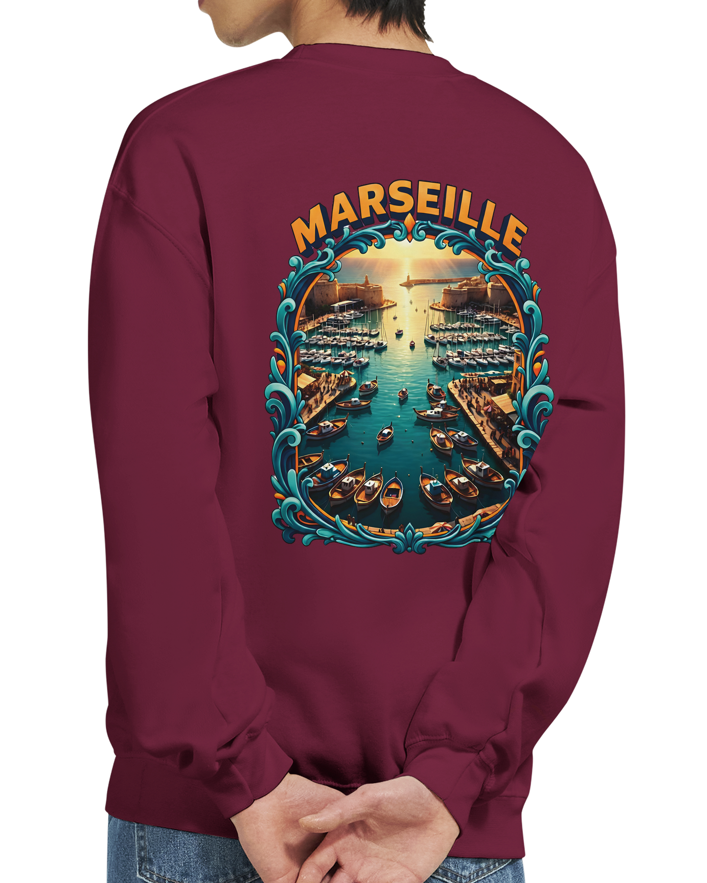 Unisex-Sweatshirt Marseilles Klassisches Rundhals-Sweatshirt | Gildan® 18000