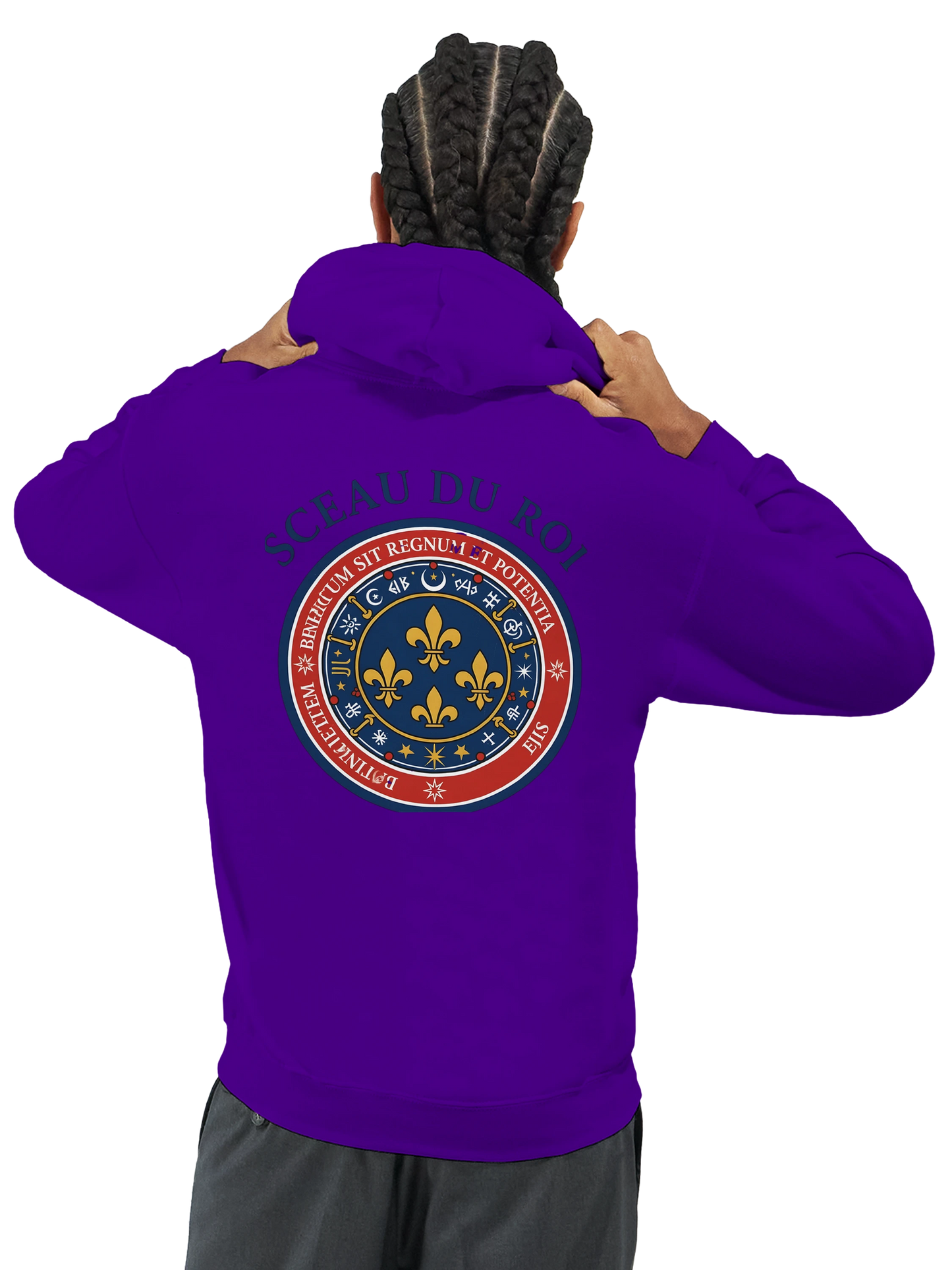 Herren-Kapuzenpullover „Siegel des Königs“ klassisch | Gildan® 18500