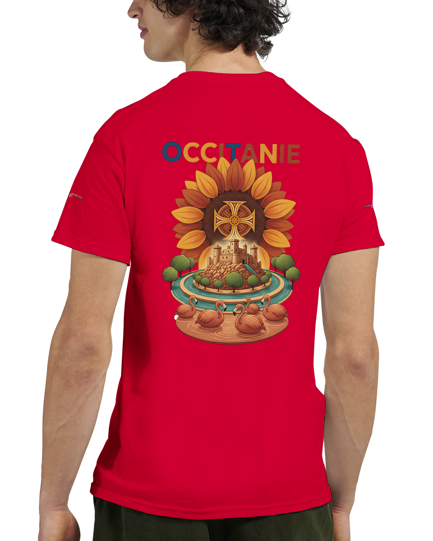 Unisex Occitania T-Shirt, dick, Rundhalsausschnitt | Gildan® 5000