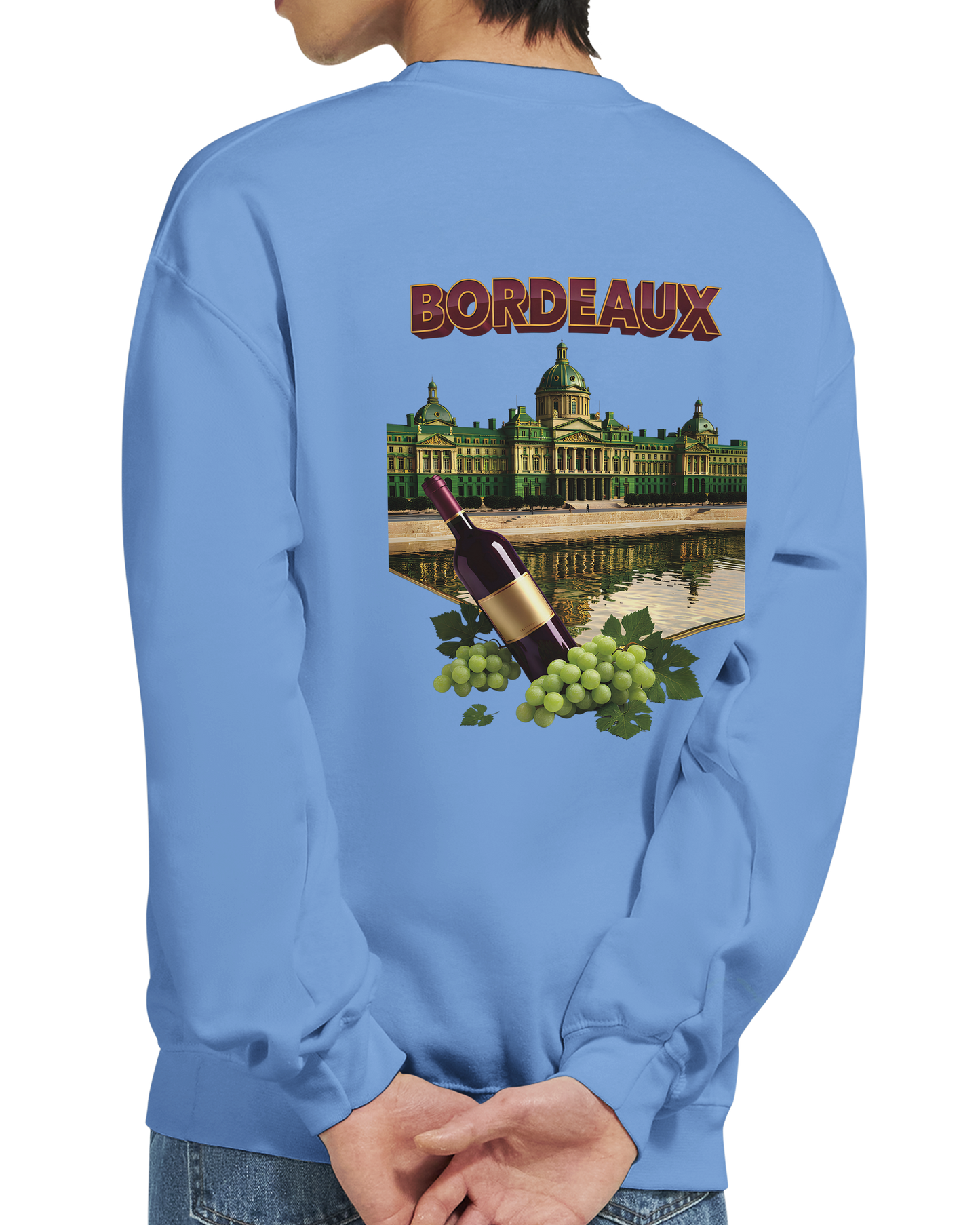 Unisex city burgundy classic crewneck sweatshirt | Gildan® 18000
