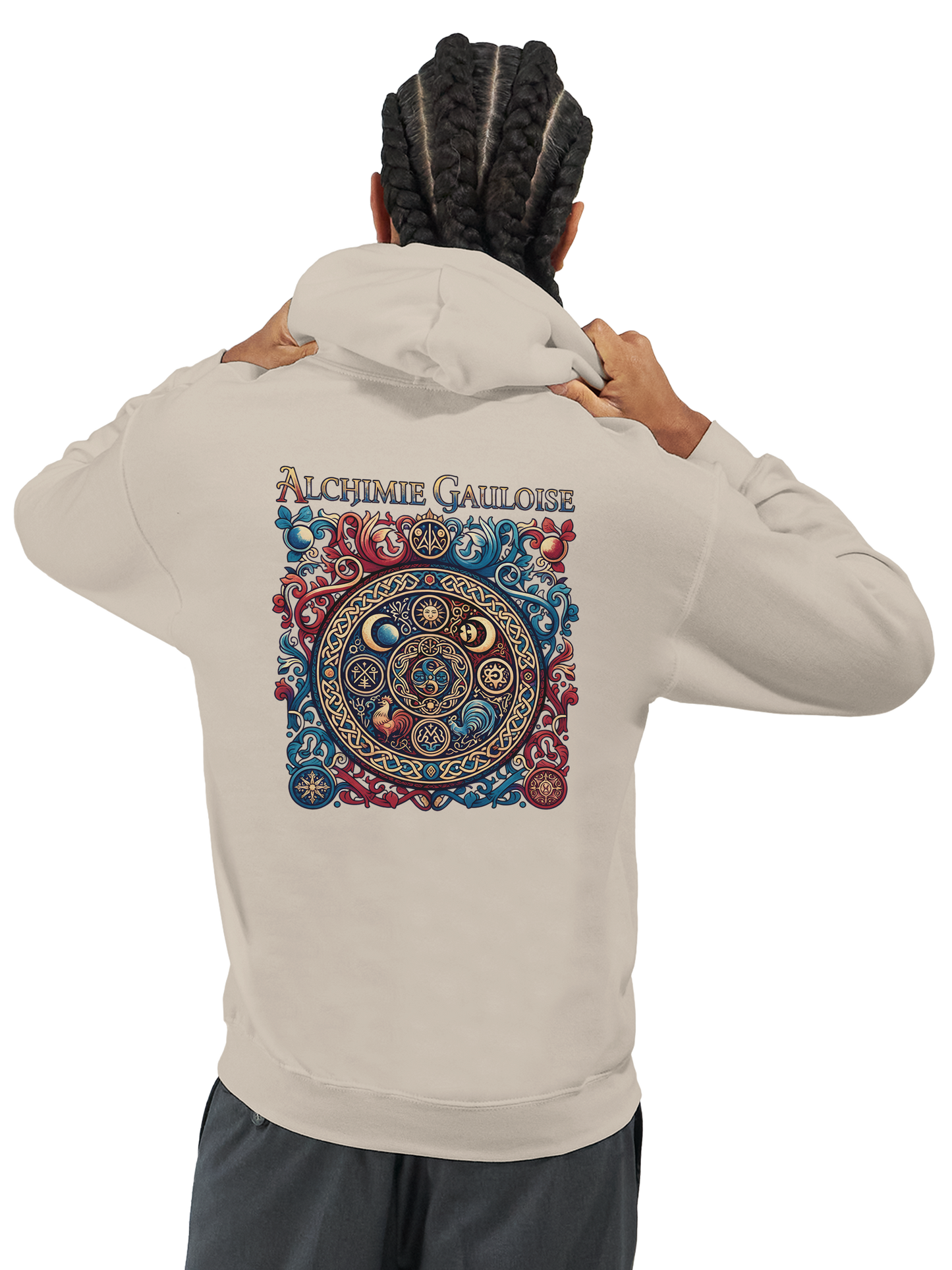 Herren-Kapuzenpullover „Gallische Alchemie“ klassisch | Gildan® 18500