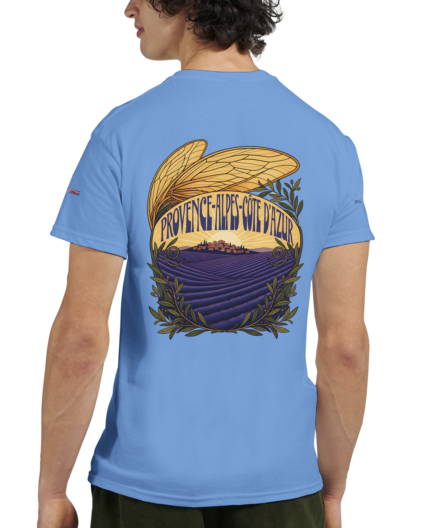 Unisex T-Shirt Provence-Alpes-Côte d'Azur, schwerer Rundhalsausschnitt | Gildan® 5000