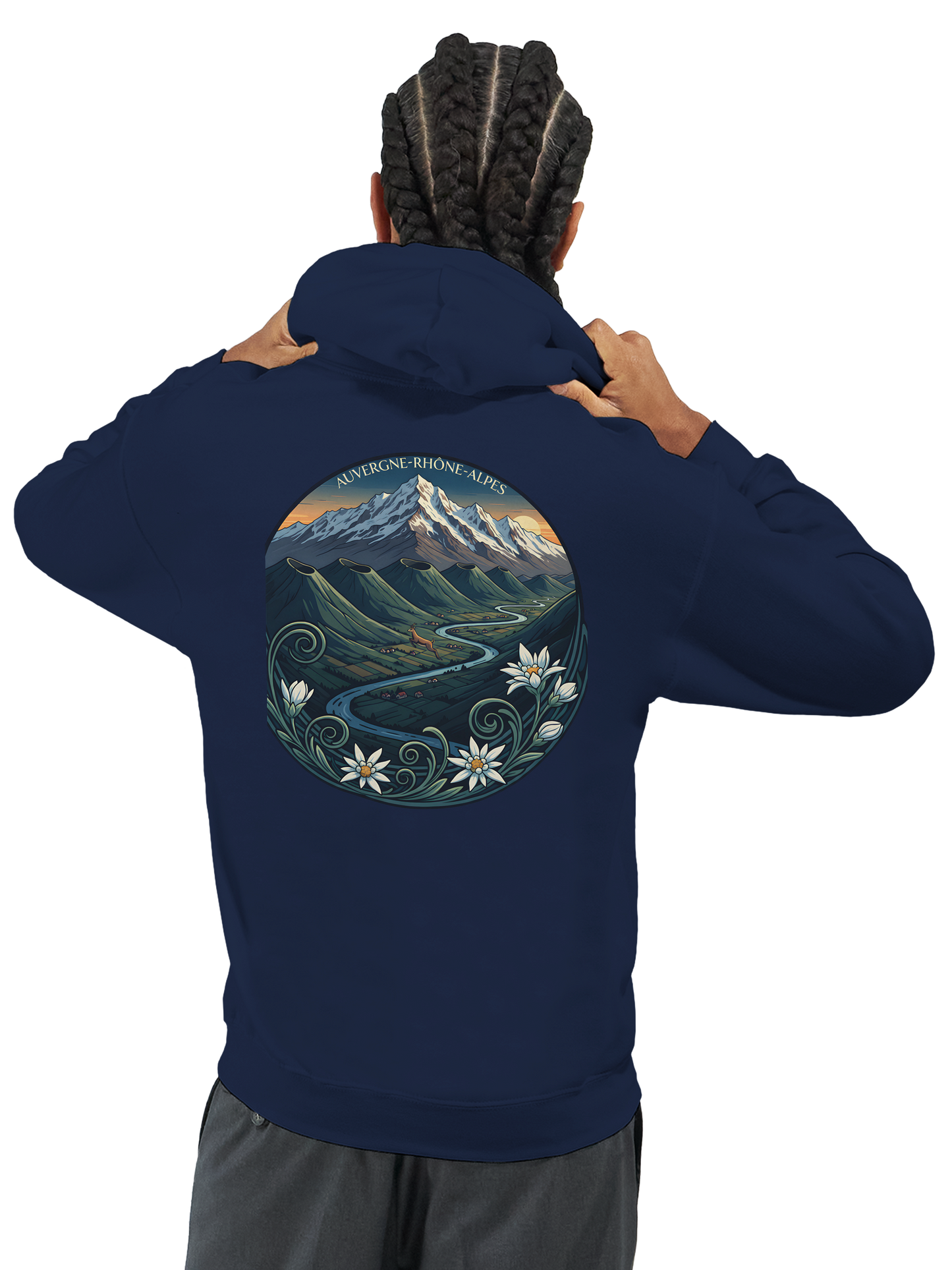 Klassischer Unisex-Kapuzenpullover Auvergne-Rhône-Alpes | Gildan® 18500