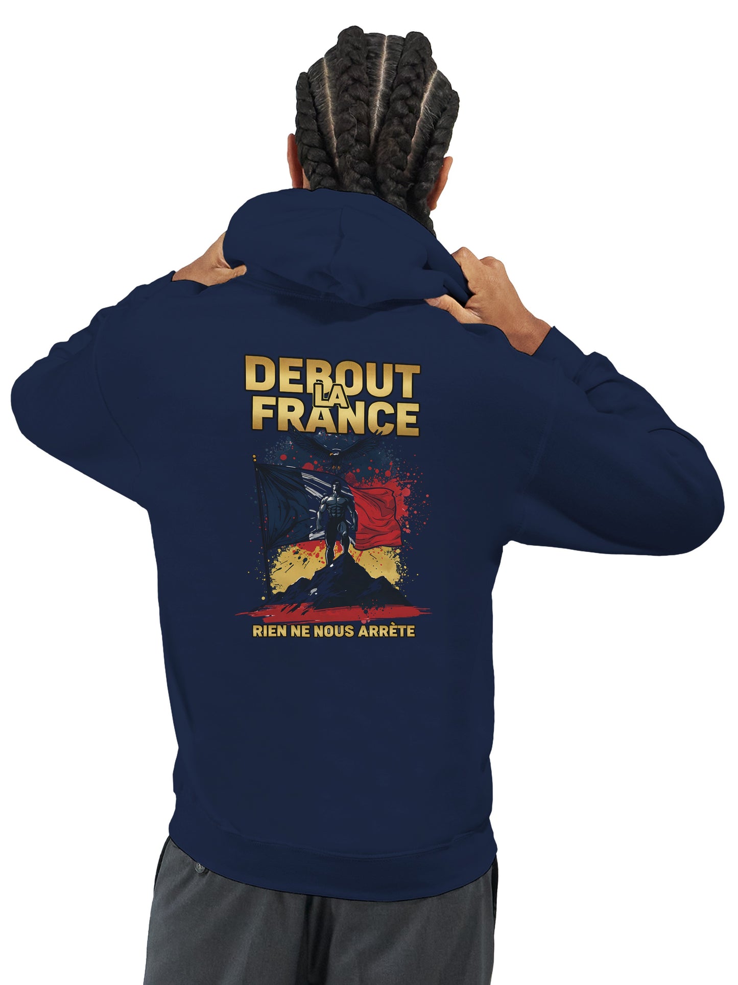 Steh auf, Frankreich, Kapuzenpullover klassisch | Gildan® 18500