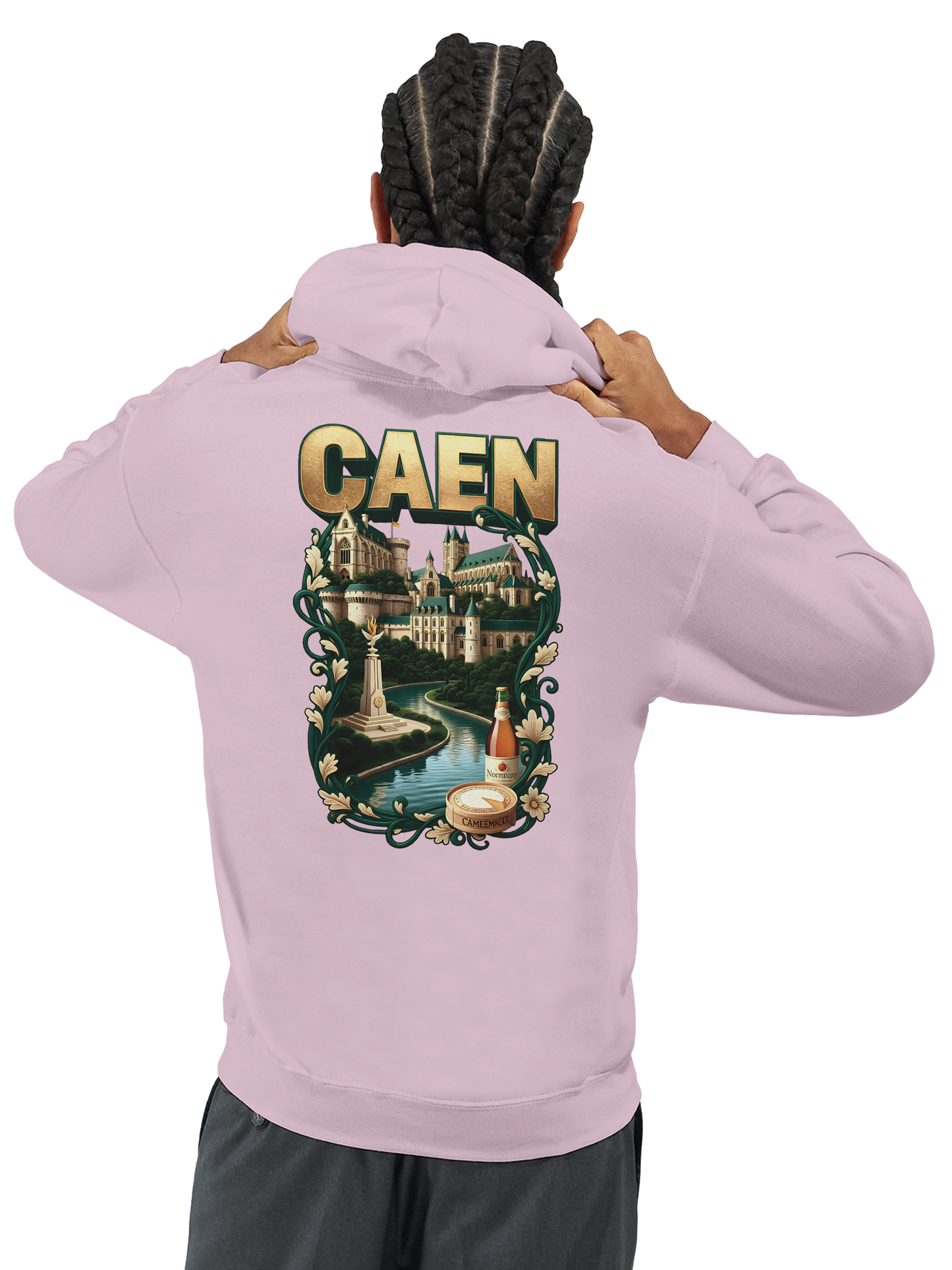 Kapuzenpullover "Caen, Stadt Frankreichs" Unisex Klassiker | Gildan® 18500