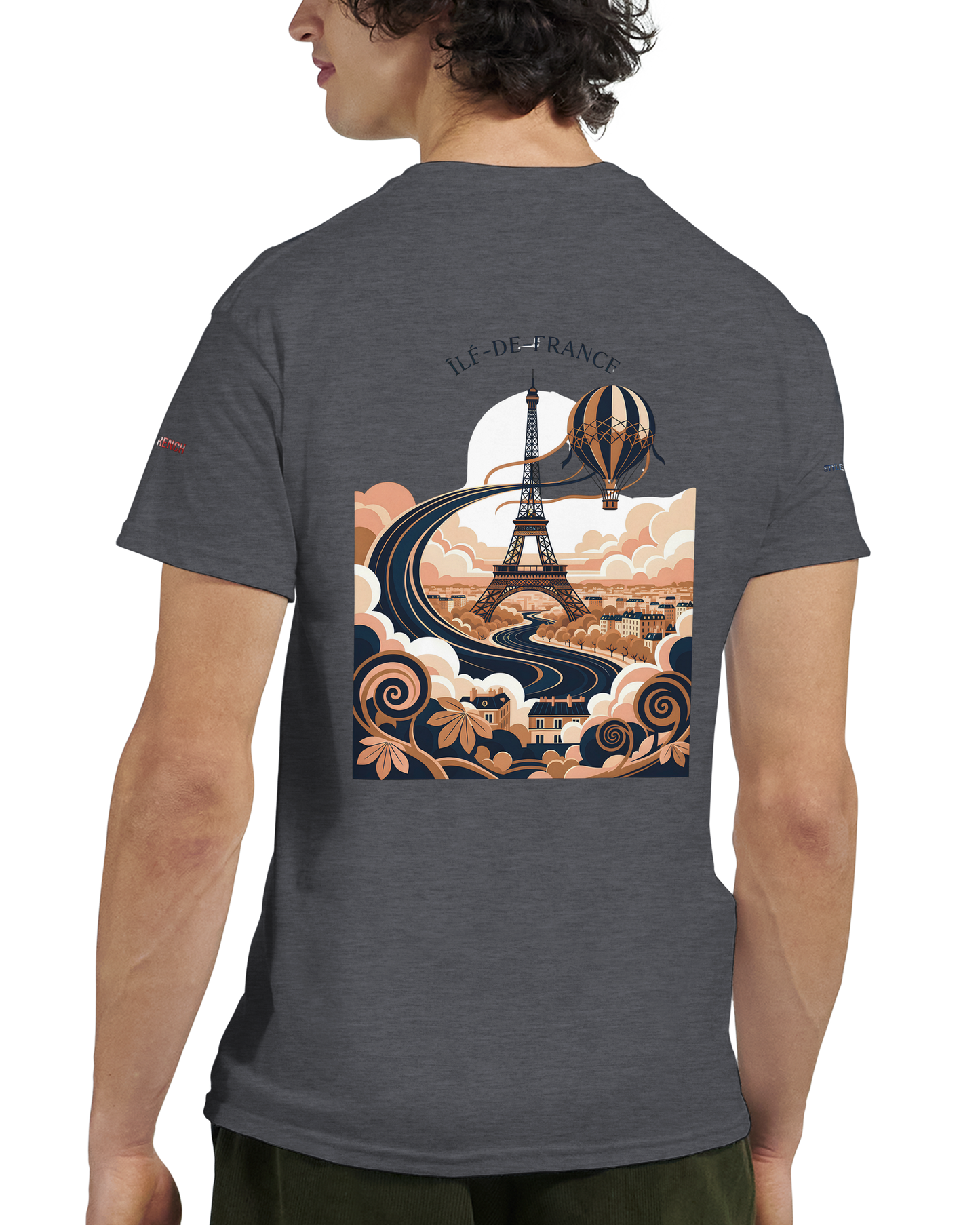 Unisex T-Shirt Île-de-France dick rundhals | Gildan® 5000