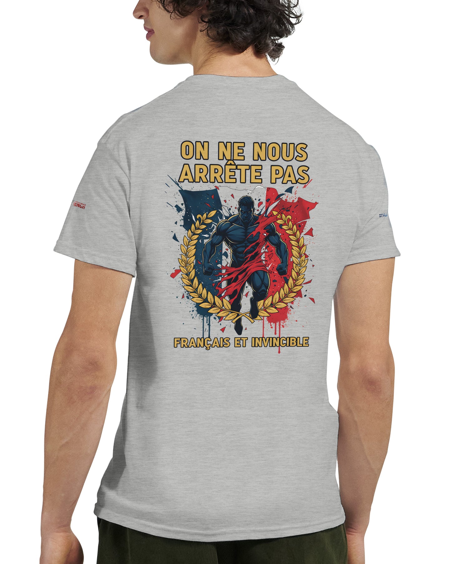 Men's "Can't Stop Us" French Style Heavyweight Crewneck T-shirt | Gildan® 5000