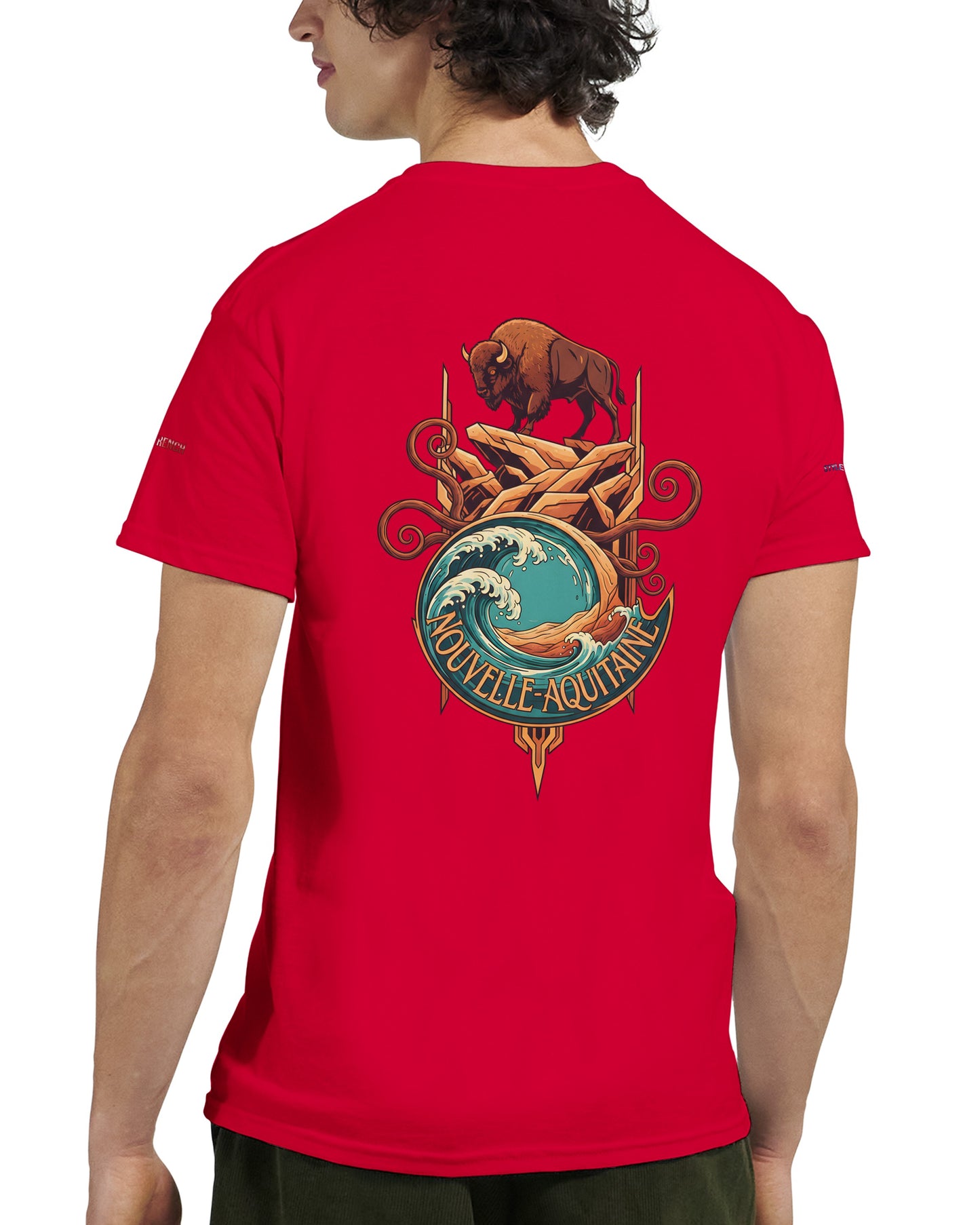 T-Shirt Neu-Aquitanien, dick, Rundhalsausschnitt | Gildan® 5000