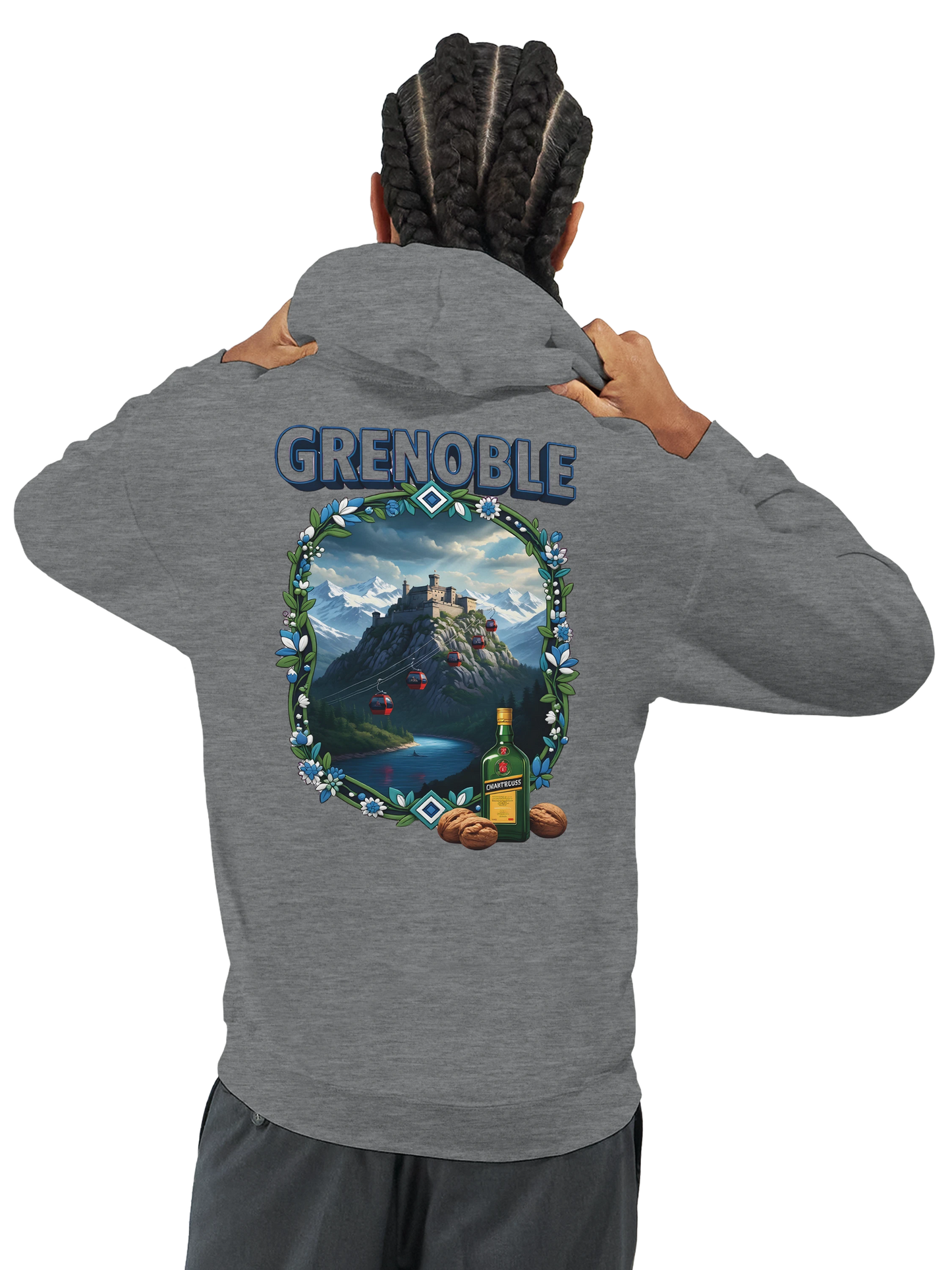 Kapuzenpullover Grenoble Stadt in Frankreich Unisex Classic | Gildan® 18500