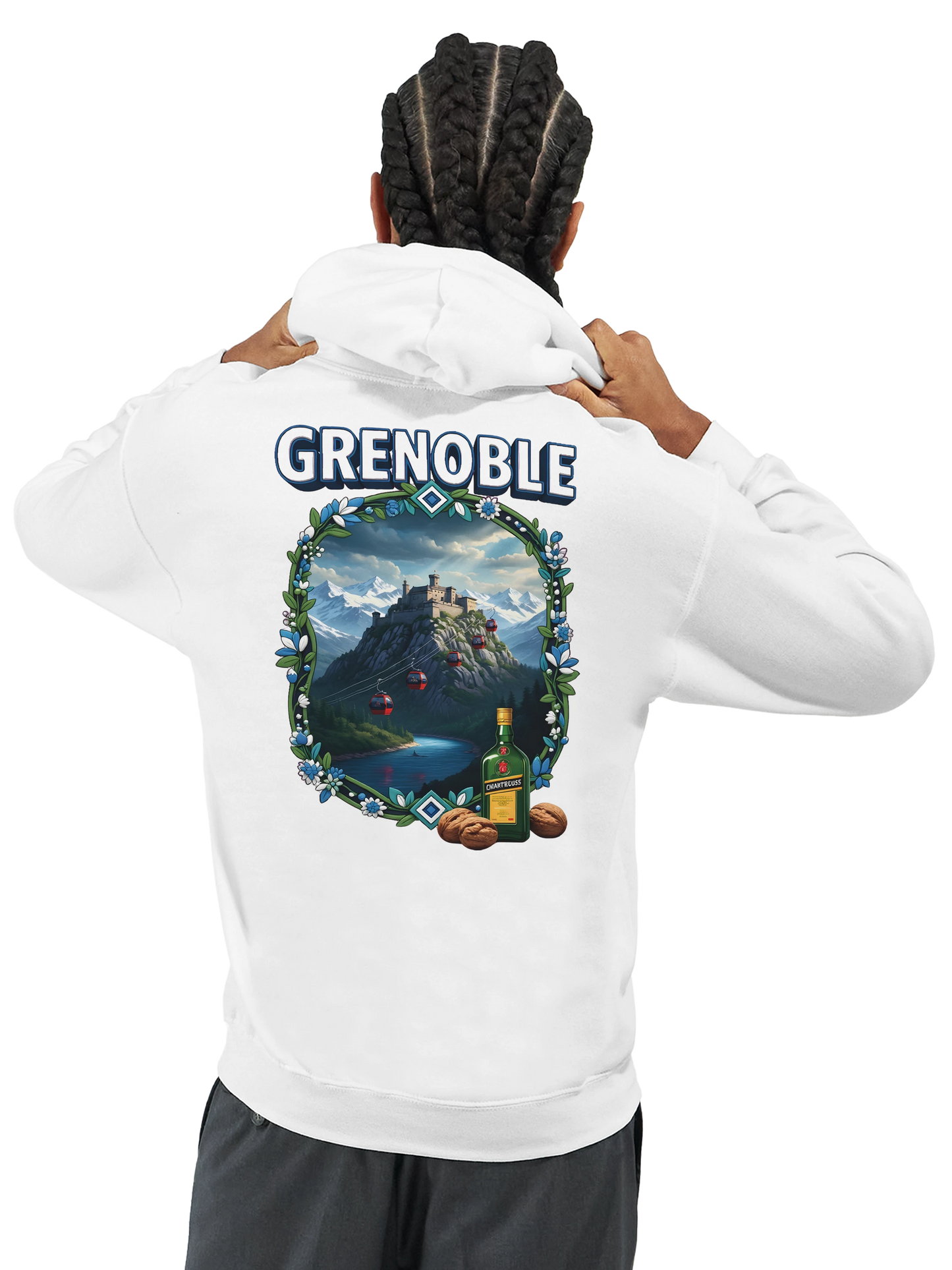 Kapuzenpullover Grenoble Stadt in Frankreich Unisex Classic | Gildan® 18500