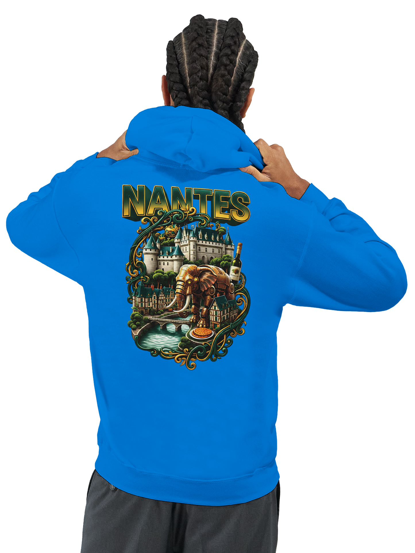 Unisex-Kapuzenpullover Nantes Stadt Frankreich klassisch | Gildan® 18500