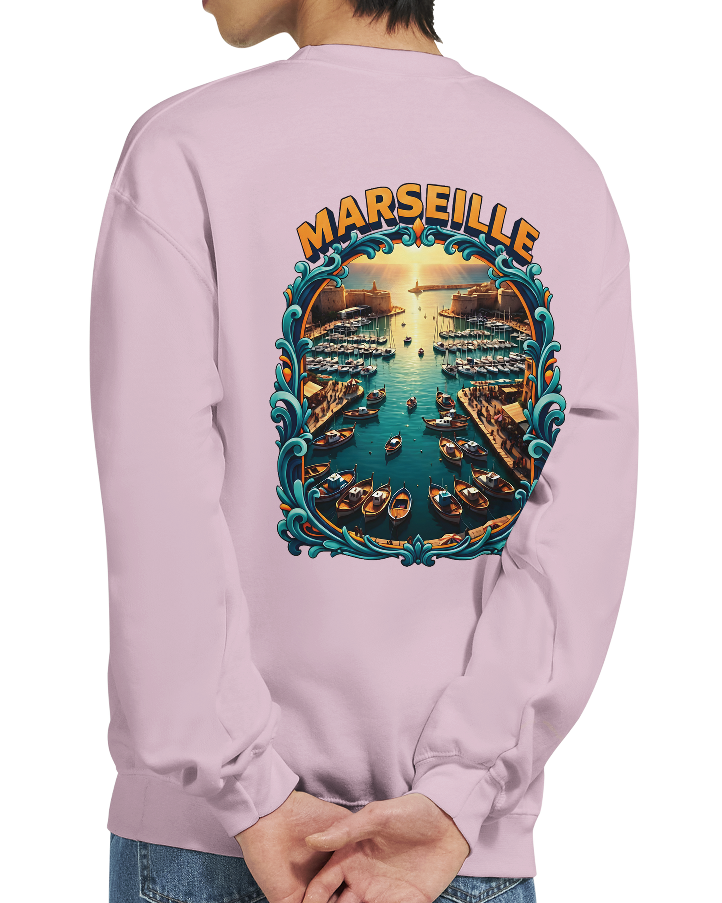 Unisex-Sweatshirt Marseilles Klassisches Rundhals-Sweatshirt | Gildan® 18000