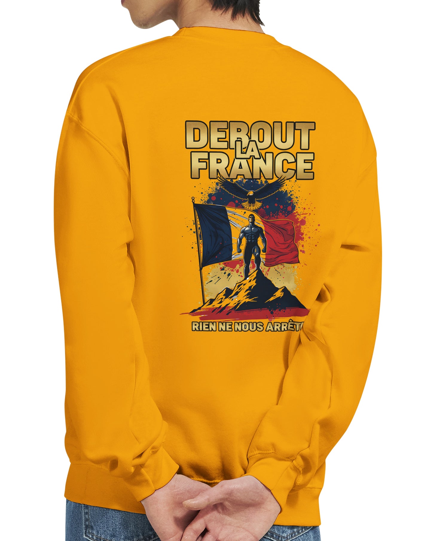 Klassisches Rundhals-Sweatshirt „Debout la France“ | Gildan® 18000