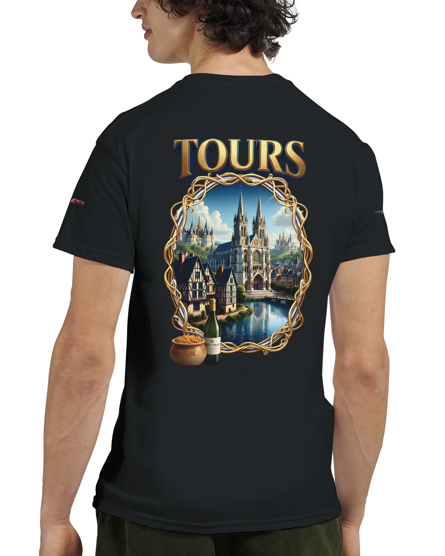Unisex T-shirt Tours, France, thick crew neck | Gildan® 5000