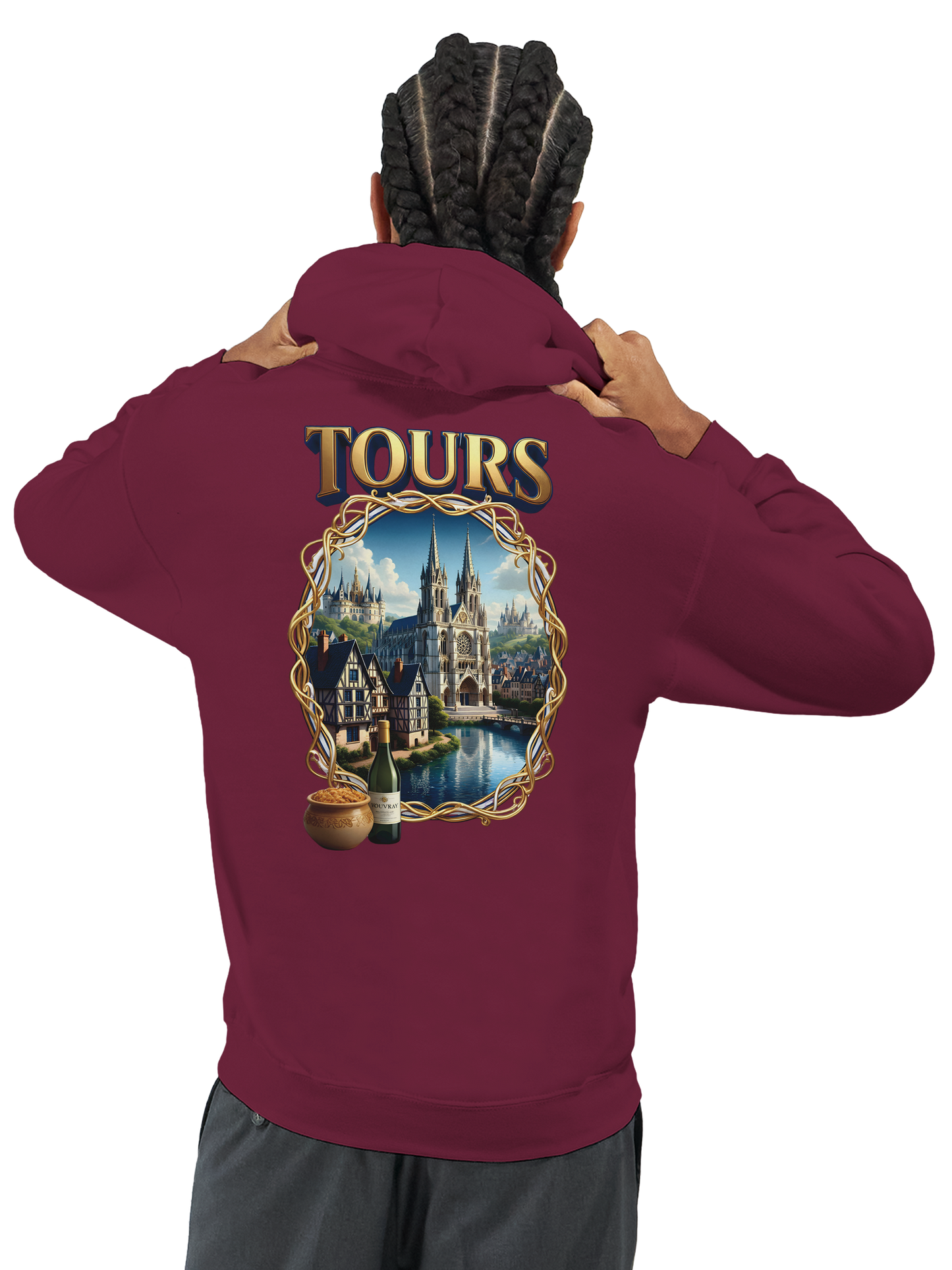 Unisex Tours city of France classic hoodie | Gildan® 18500