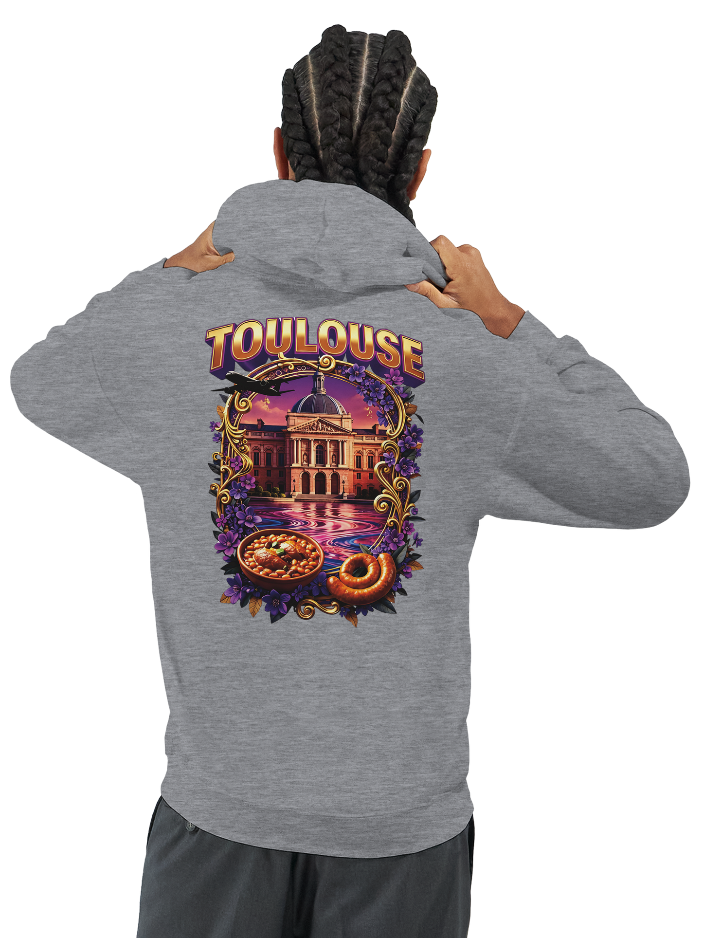 Unisex-Kapuzenpullover Toulouse Stadt Frankreich klassisch | Gildan® 18500