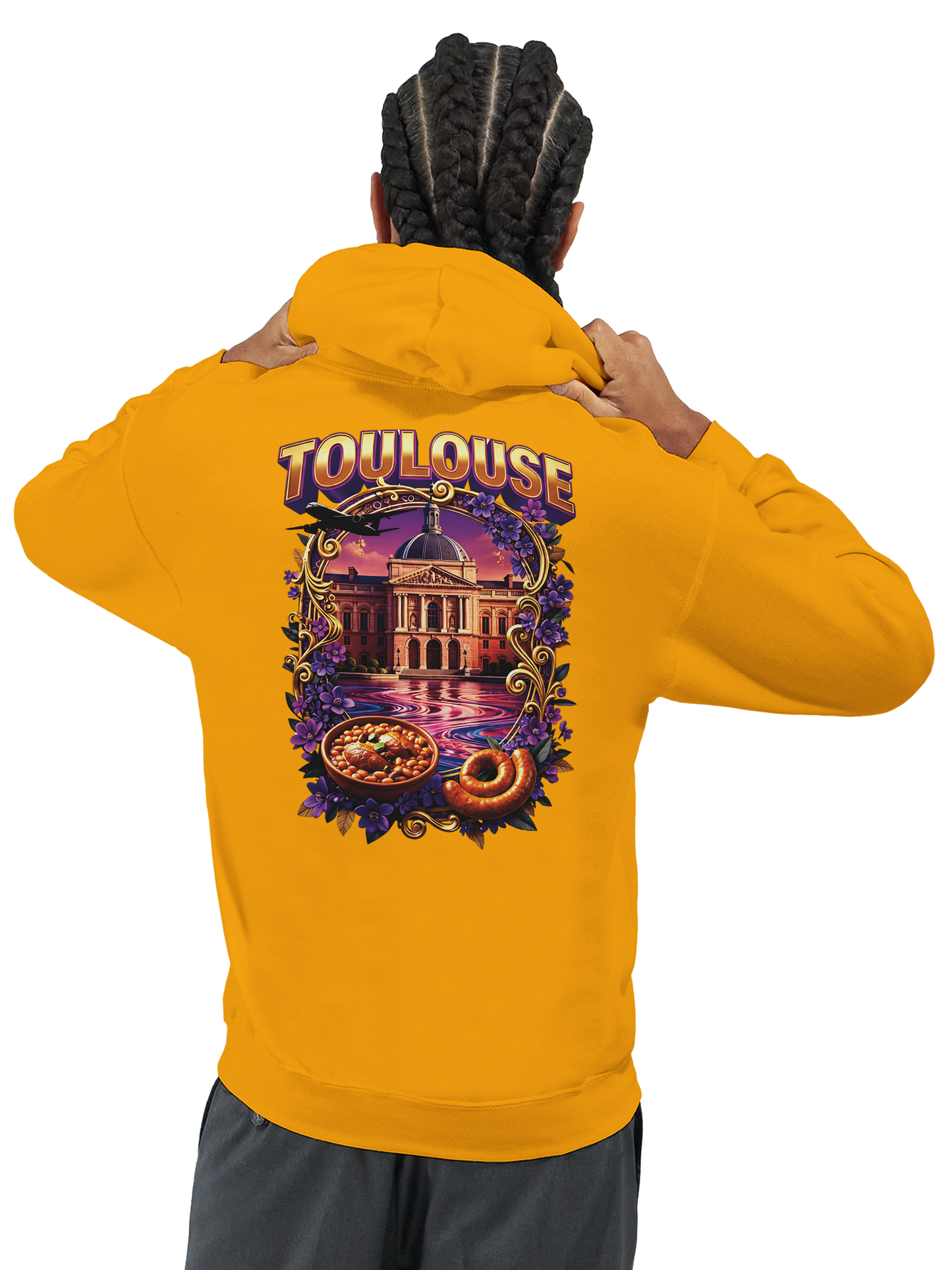 Unisex-Kapuzenpullover Toulouse Stadt Frankreich klassisch | Gildan® 18500