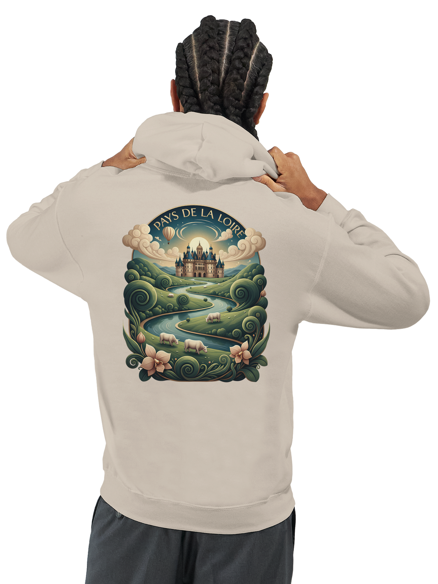 Klassischer Unisex-Kapuzenpullover Pays de la Loire | Gildan® 18500