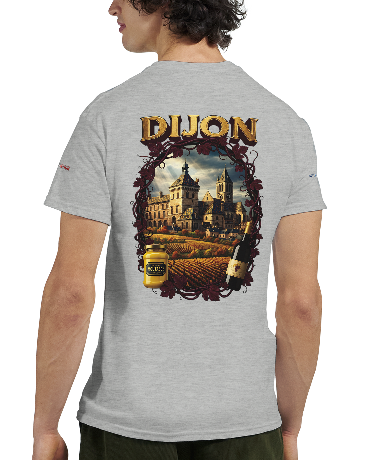 Unisex T-Shirt Dijon Stadt Frankreich dick Rundhals | Gildan® 5000