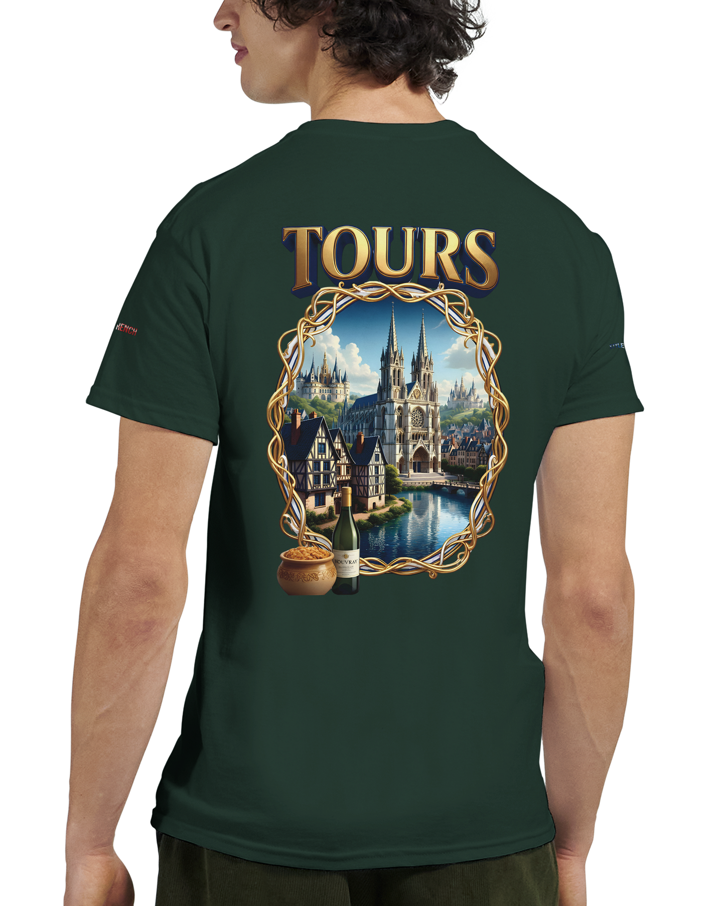 Unisex T-shirt Tours, France, thick crew neck | Gildan® 5000