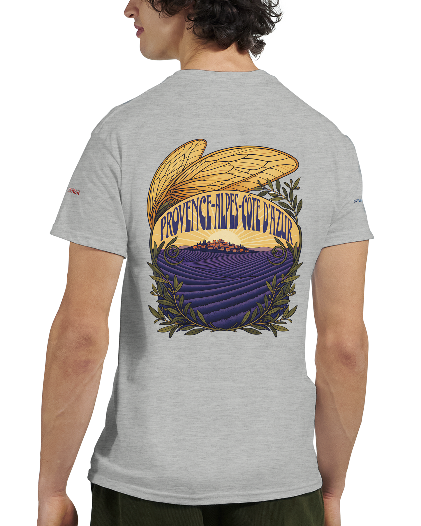Unisex T-Shirt Provence-Alpes-Côte d'Azur, schwerer Rundhalsausschnitt | Gildan® 5000