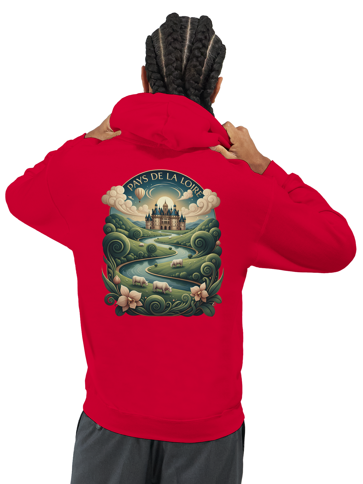 Klassischer Unisex-Kapuzenpullover Pays de la Loire | Gildan® 18500